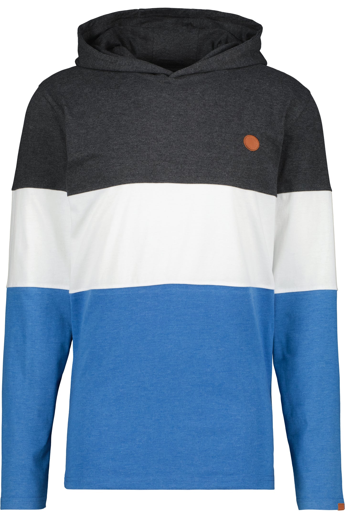 Hochwertiges Langarmshirt Herren mit Kapuze KingstonAK A Schwarz