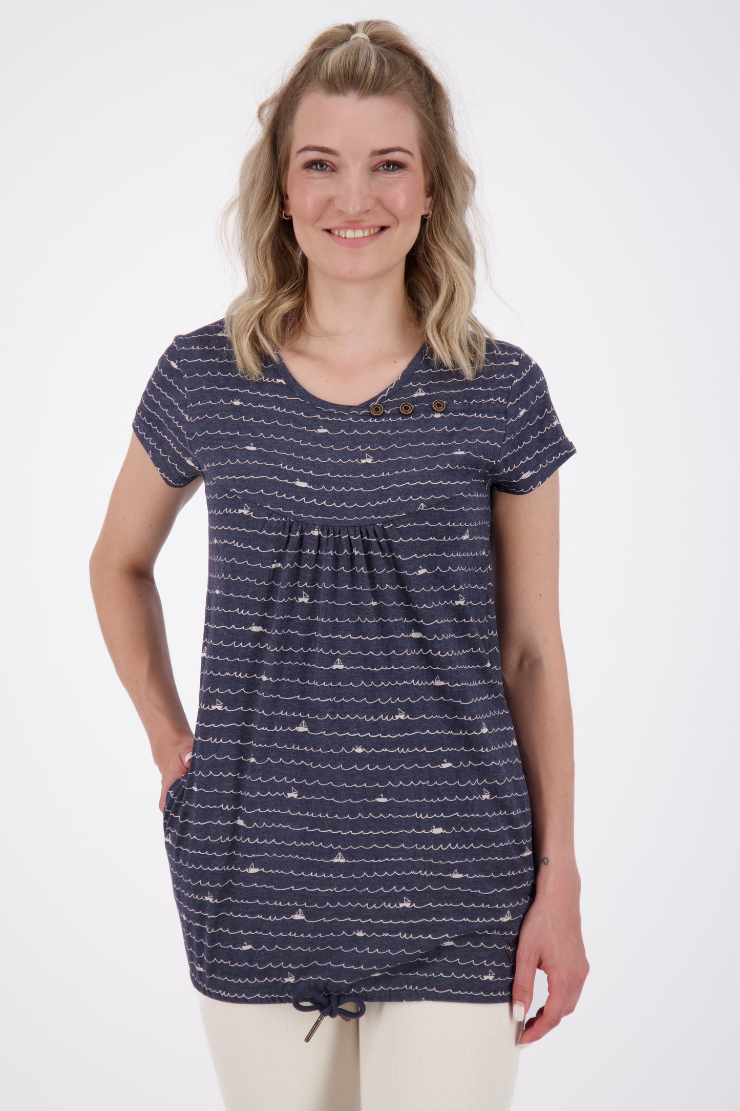 Sommer-Shirt mit Stil SummerAK B für jeden Anlass Dunkelblau