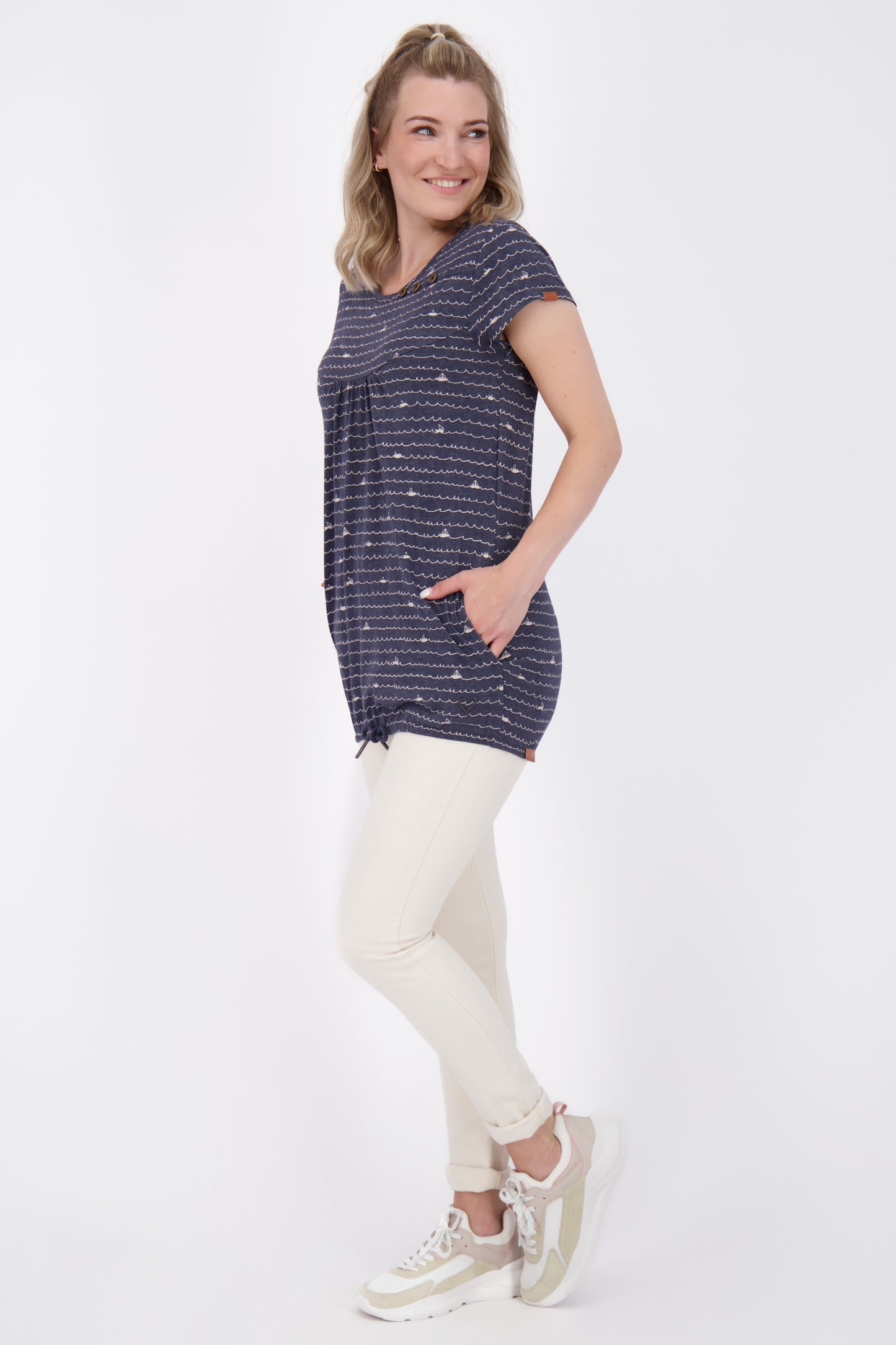 Sommer-Shirt mit Stil SummerAK B für jeden Anlass Dunkelblau