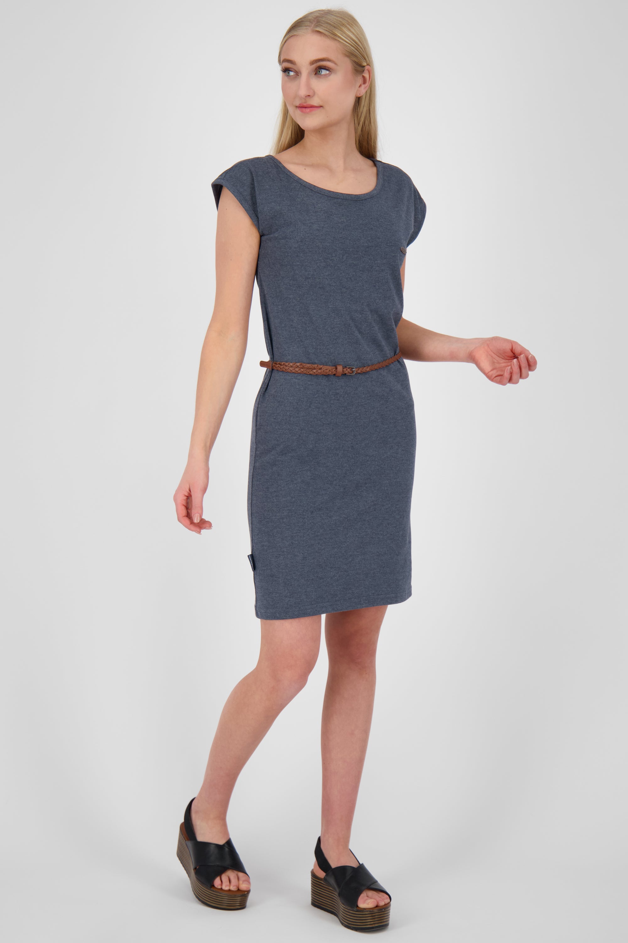 Damen Sommerkleid ElliAK - In farbenfrohen Designs Dunkelblau