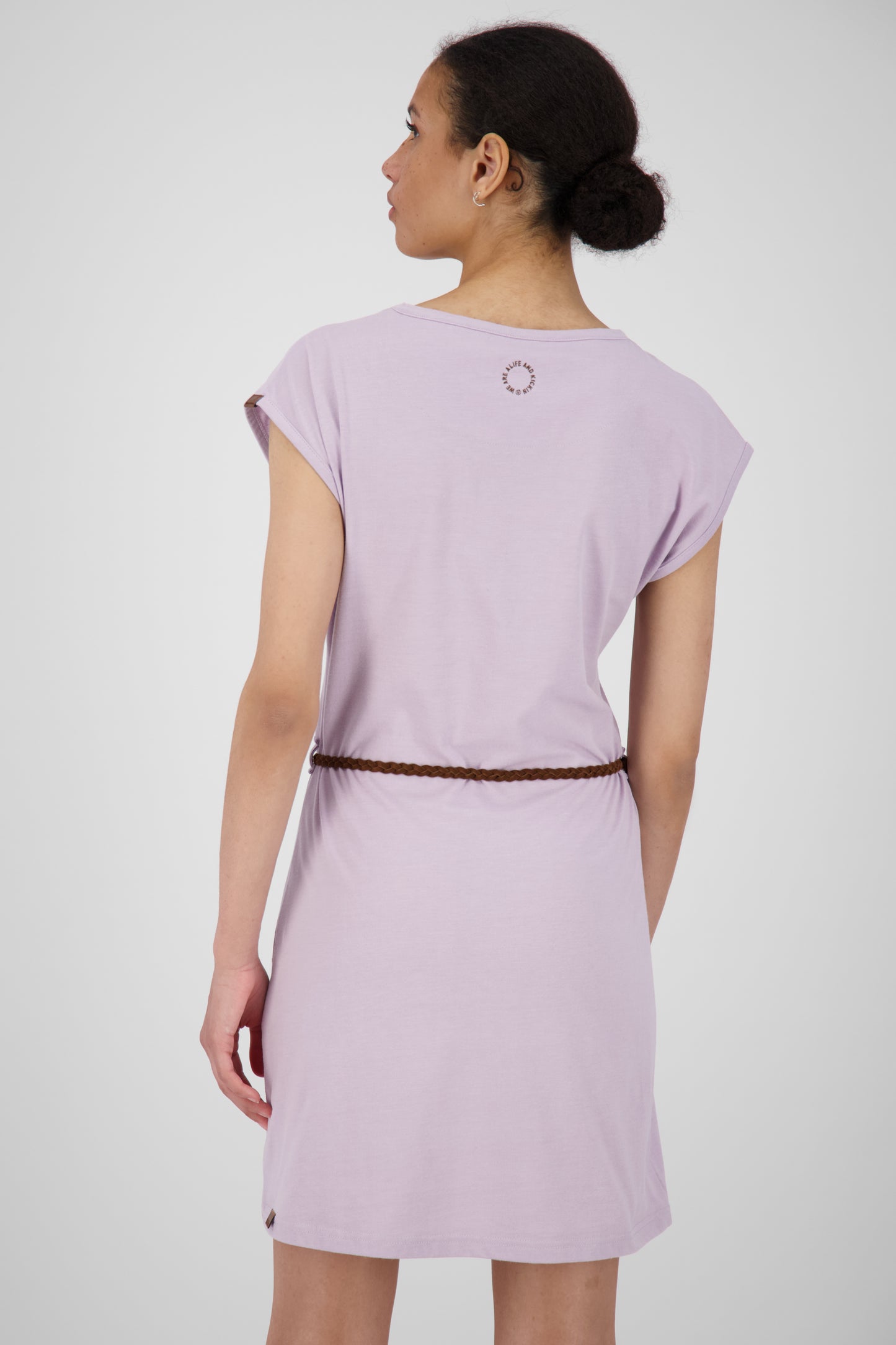 Damen Freizeitkleid ElliAK A - Weiche Jerseyqualität mit figurbetonter Passform Violett