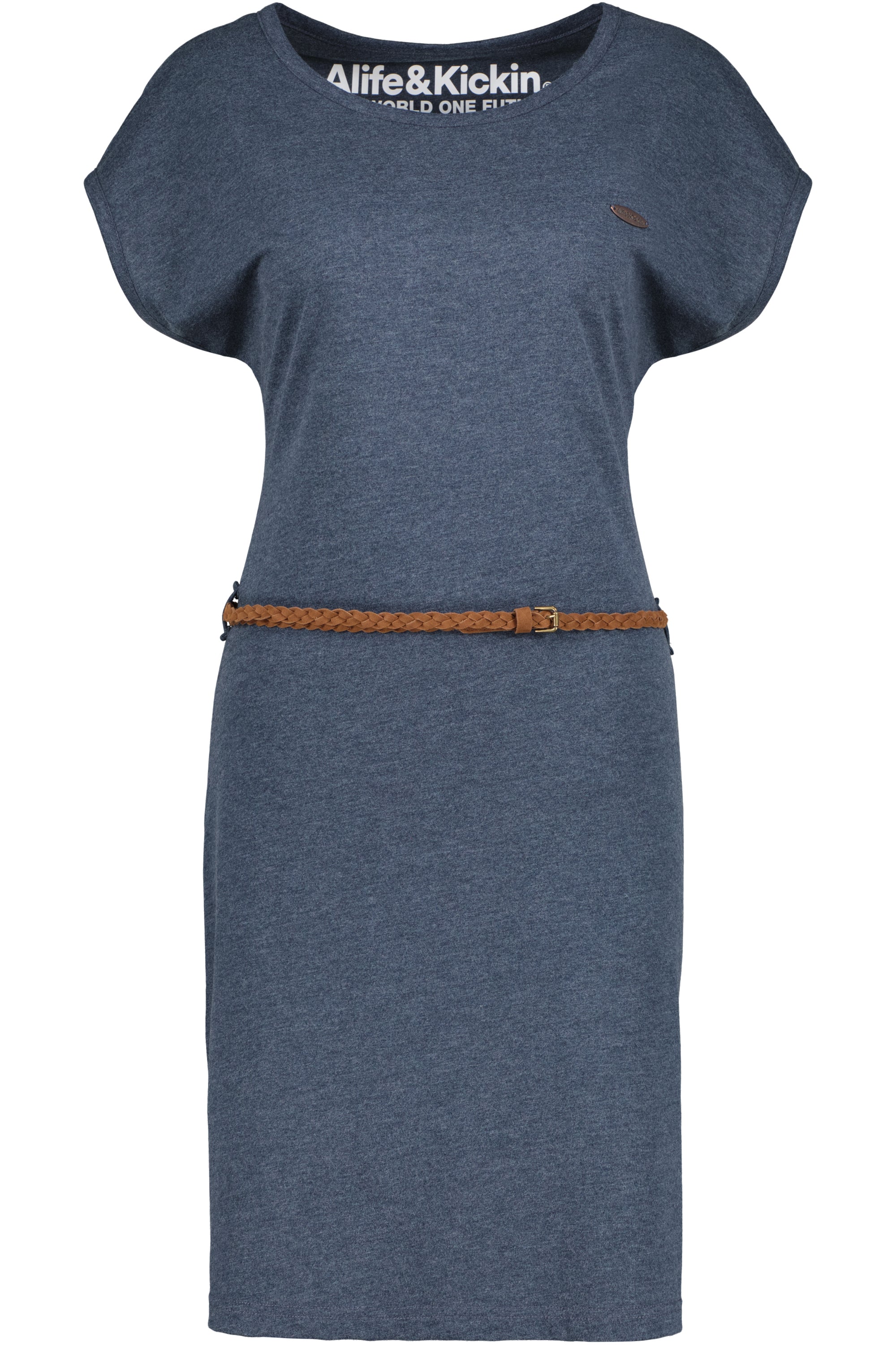 Damen Freizeitkleid ElliAK A - Weiche Jerseyqualität mit figurbetonter Passform Dunkelblau