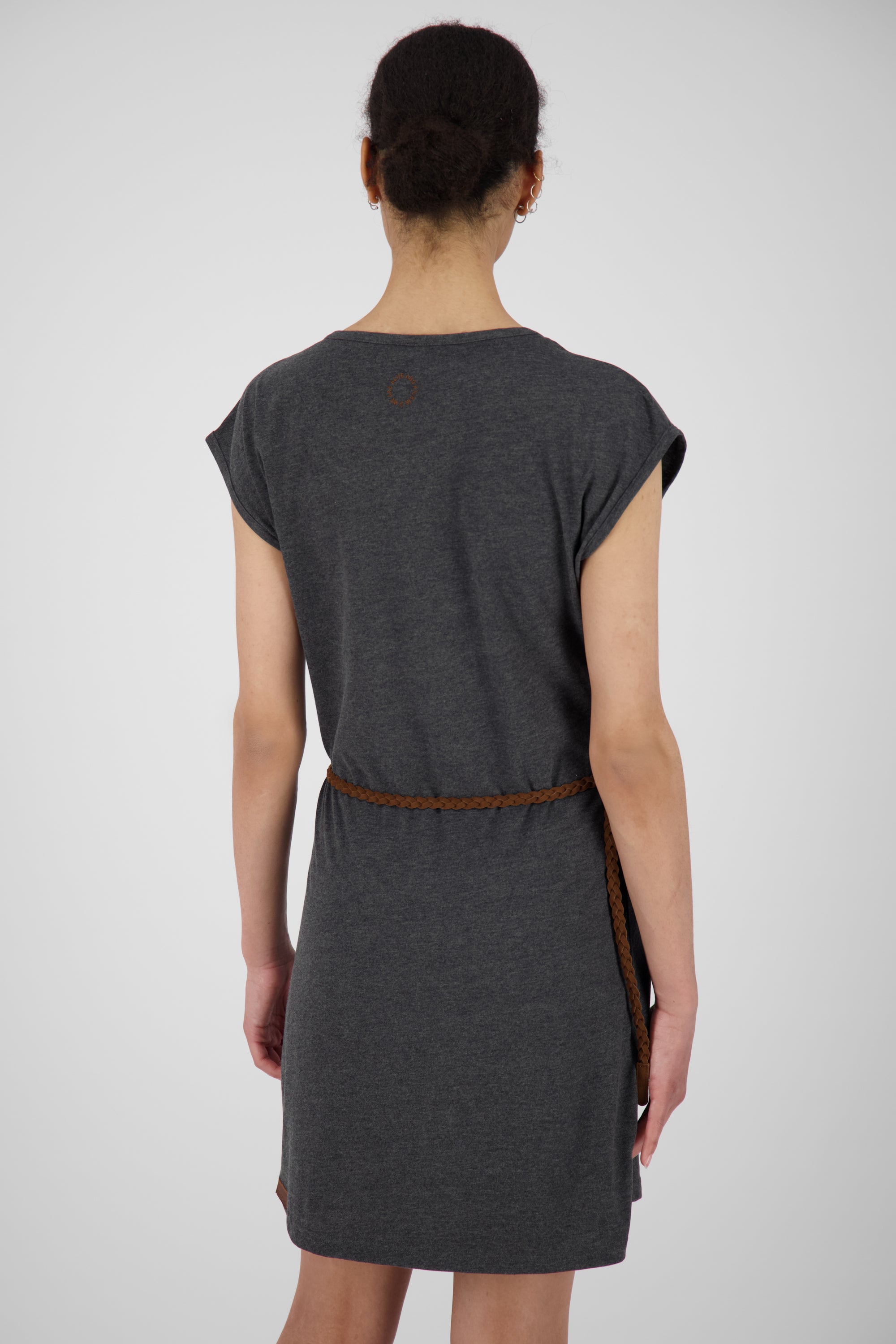 Damen Freizeitkleid ElliAK A - Weiche Jerseyqualität mit figurbetonter Passform Schwarz