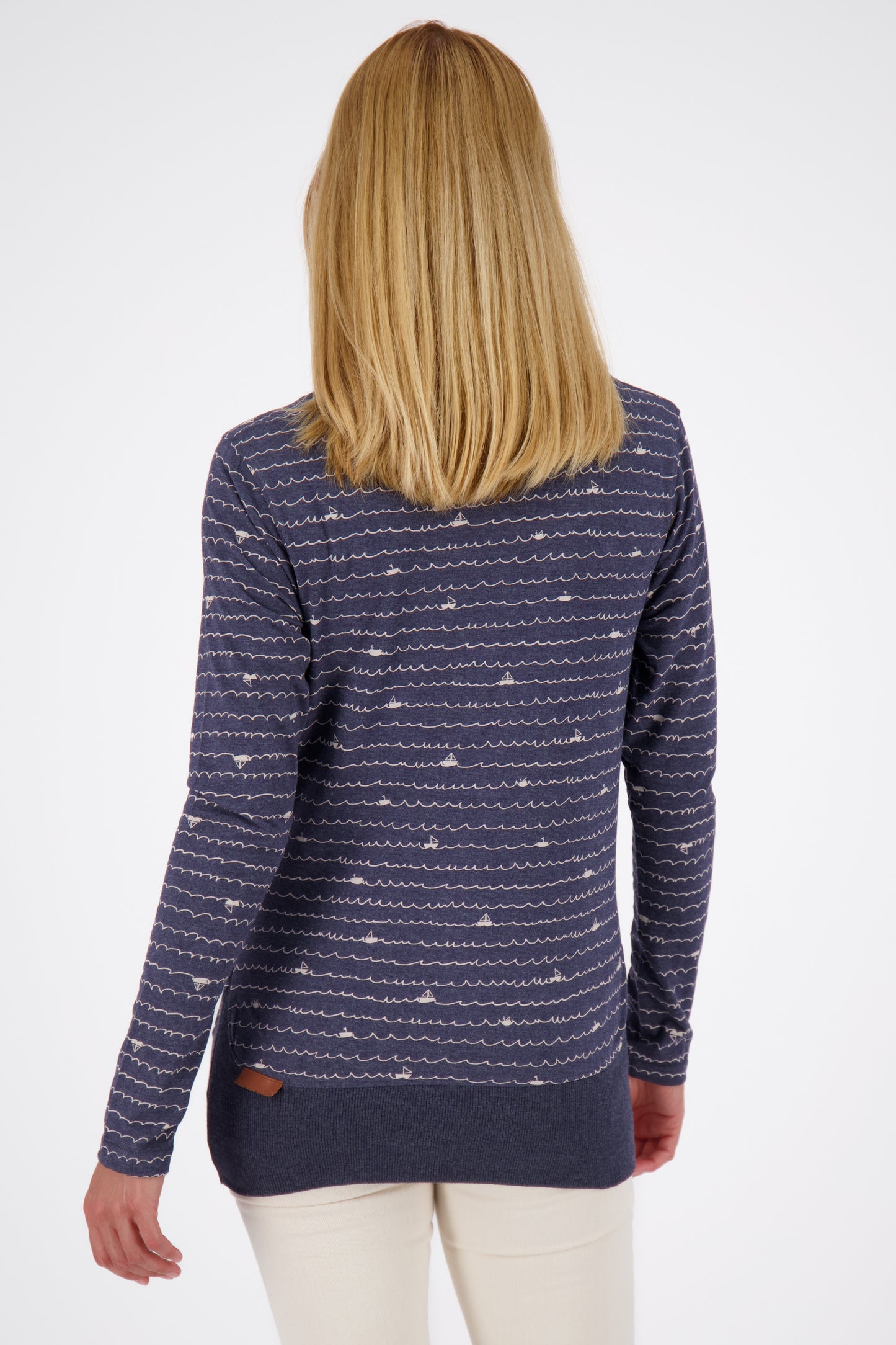 Damen-Langarmshirt ConnyAK B farbenfroh und klassisch Dunkelblau