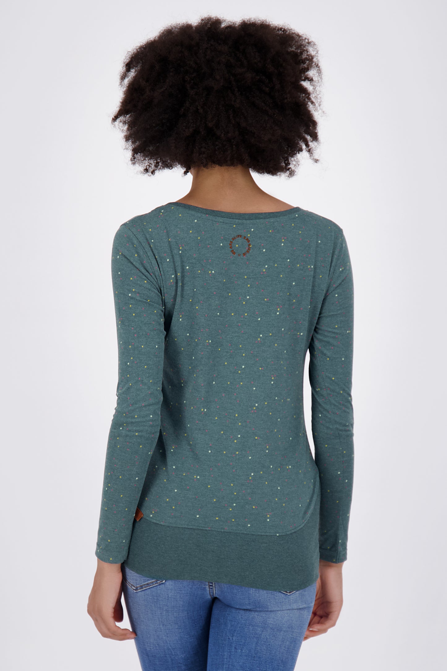 Damen-Langarmshirt ConnyAK B farbenfroh und klassisch Dunkelgrün