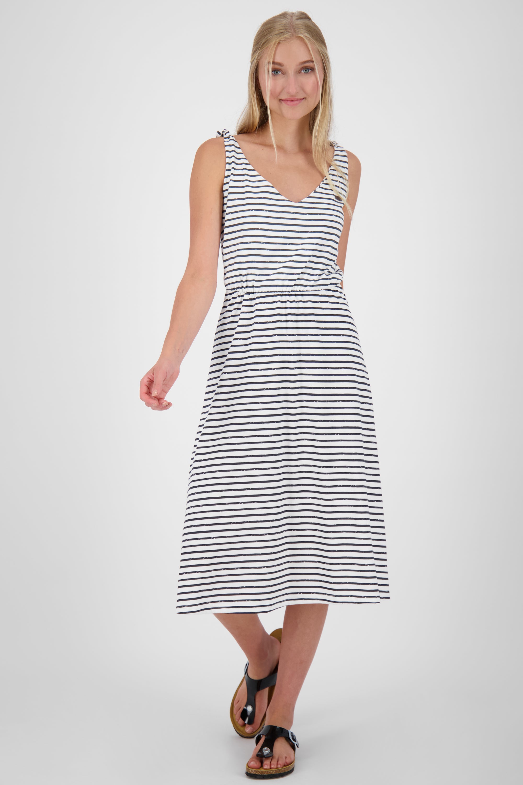 Alife and Kickin Damen Sommerkleid - Ärmelloses Freizeitkleid MelinaAK Weiß