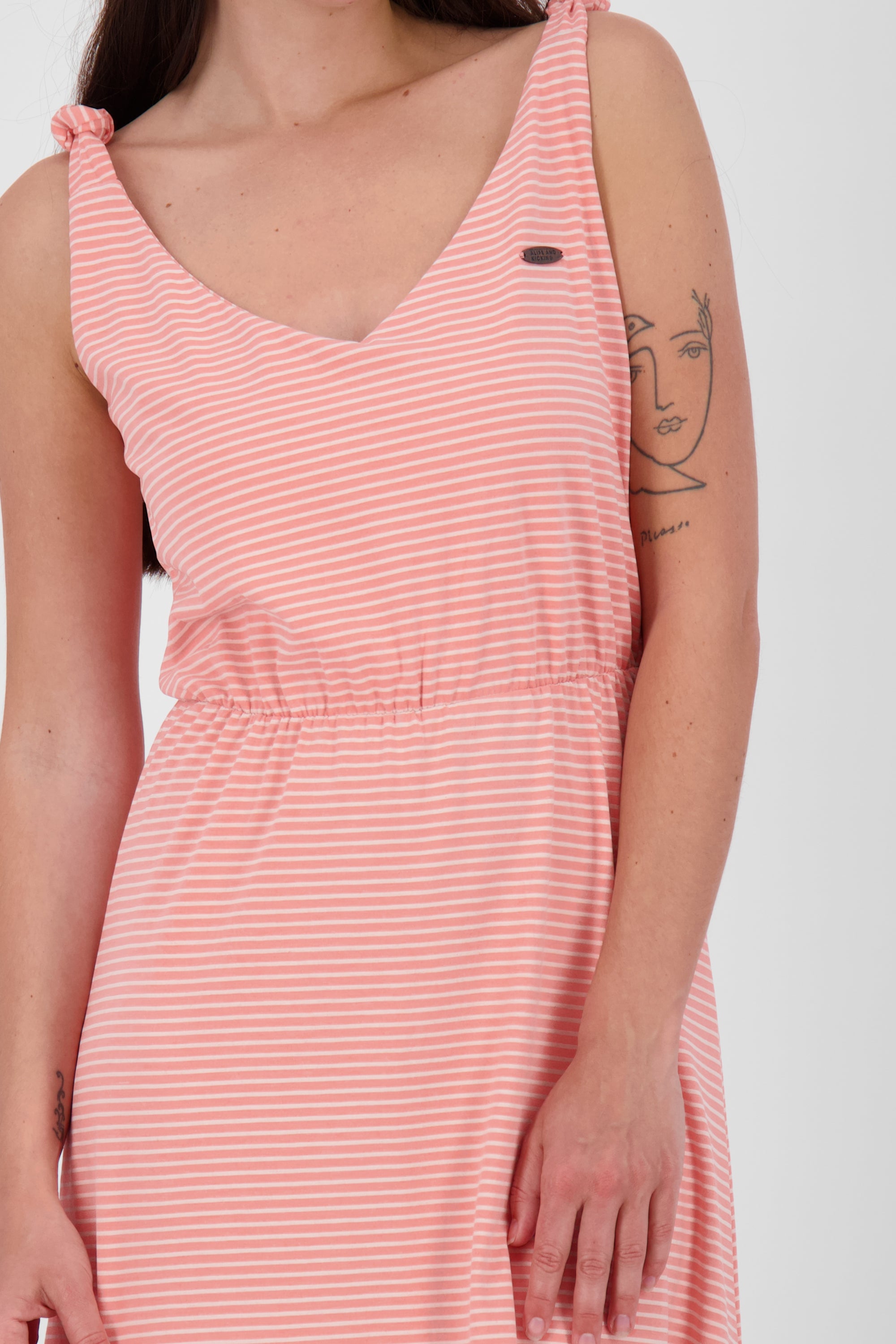 Alife and Kickin Damen Sommerkleid - Ärmelloses Freizeitkleid MelinaAK Orange