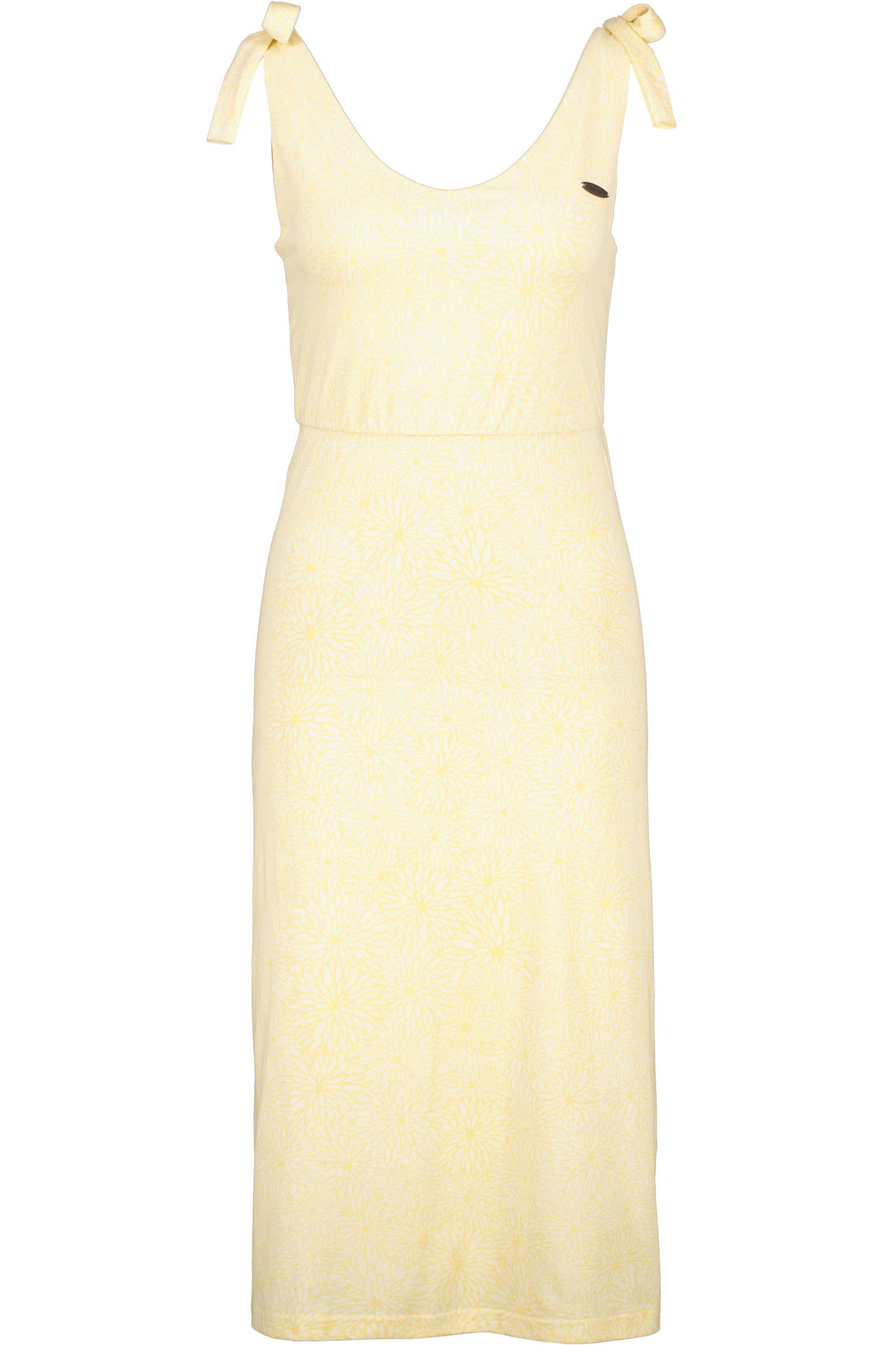 Alife and Kickin Kleid MelinaAK B - raffinierter Rückenansicht Gelb