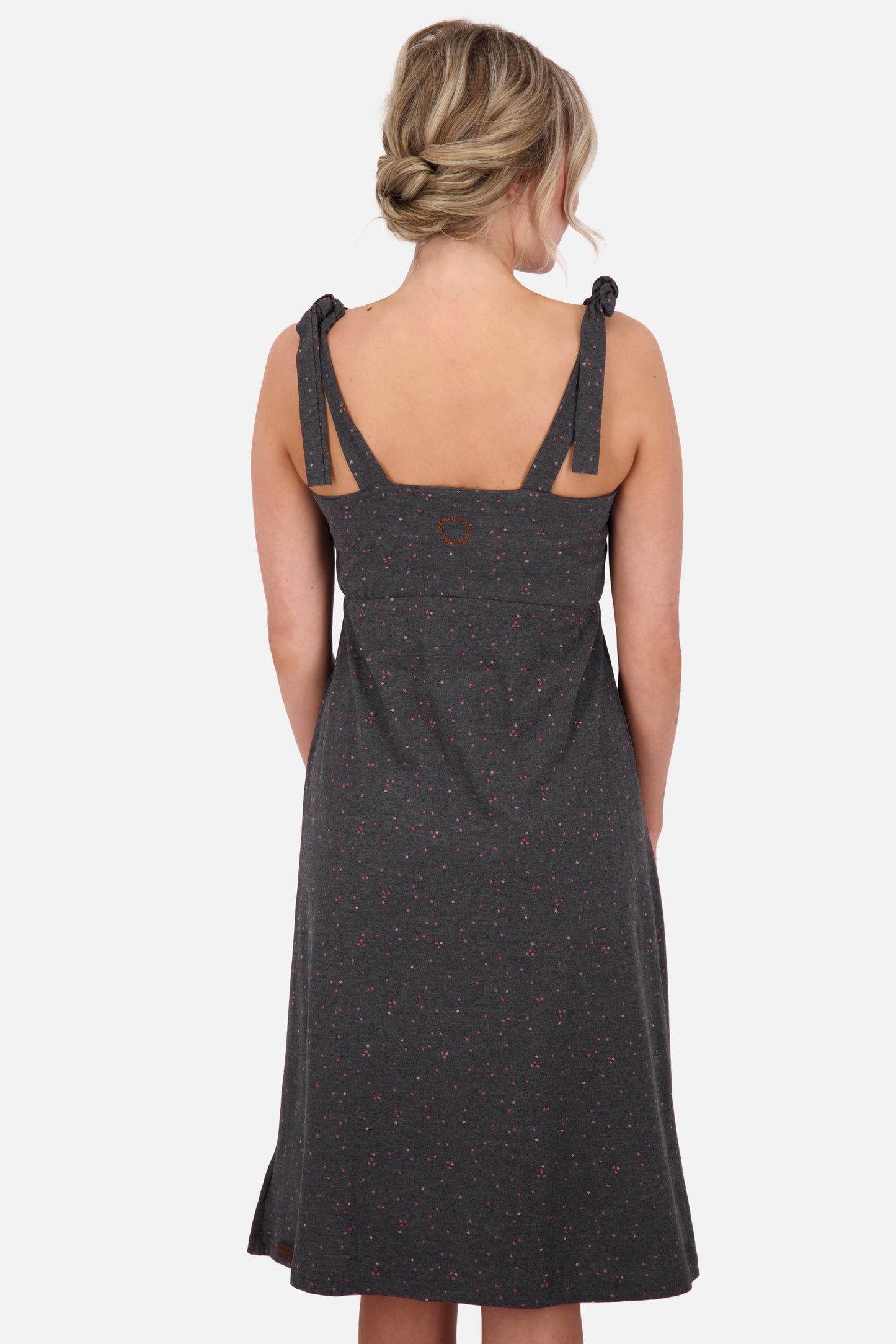 Alife and Kickin Kleid MelinaAK B - raffinierter Rückenansicht Schwarz