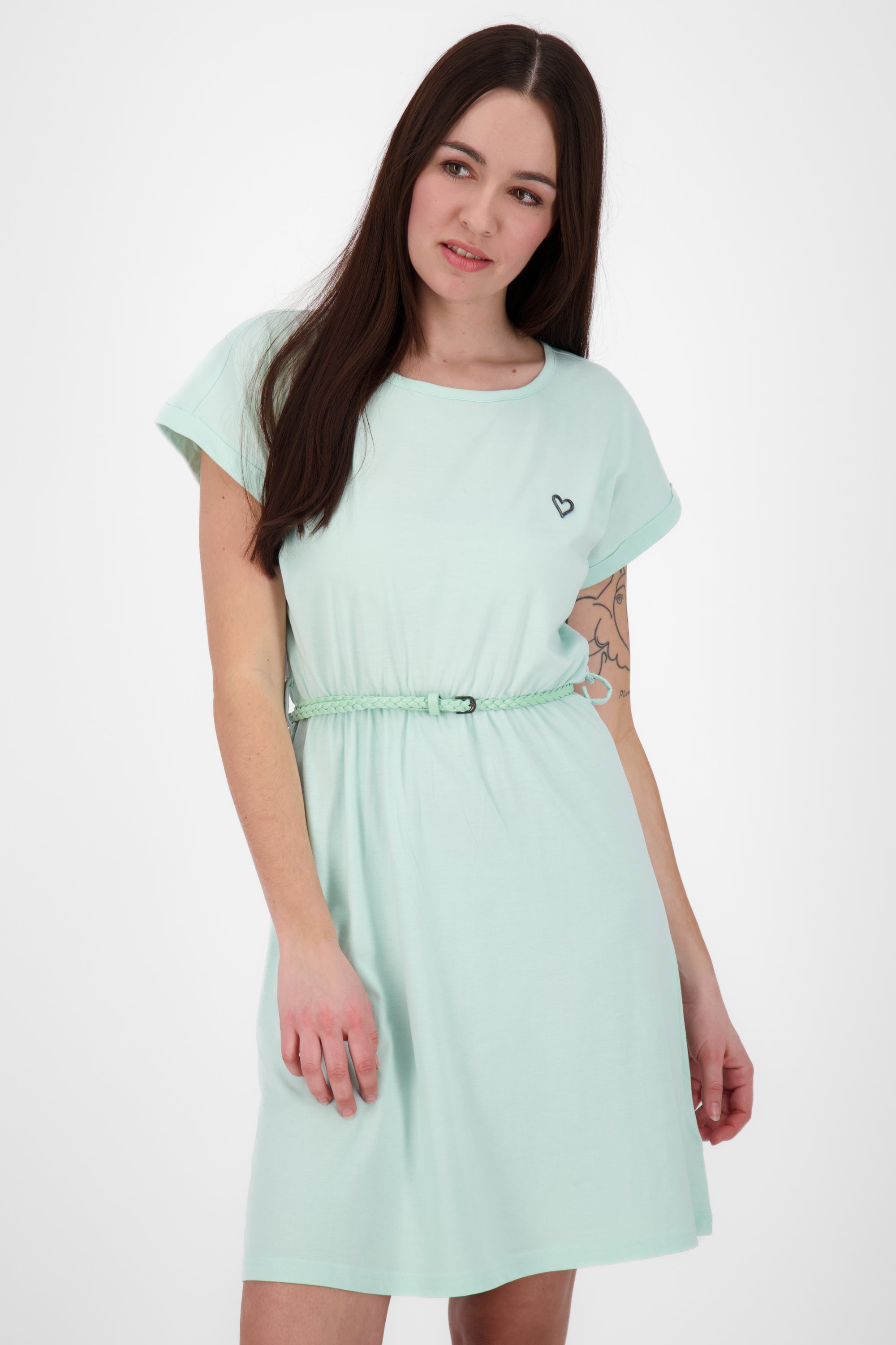 Bequemes Freizeitkleid NoraAK für den Sommer Hellgrün