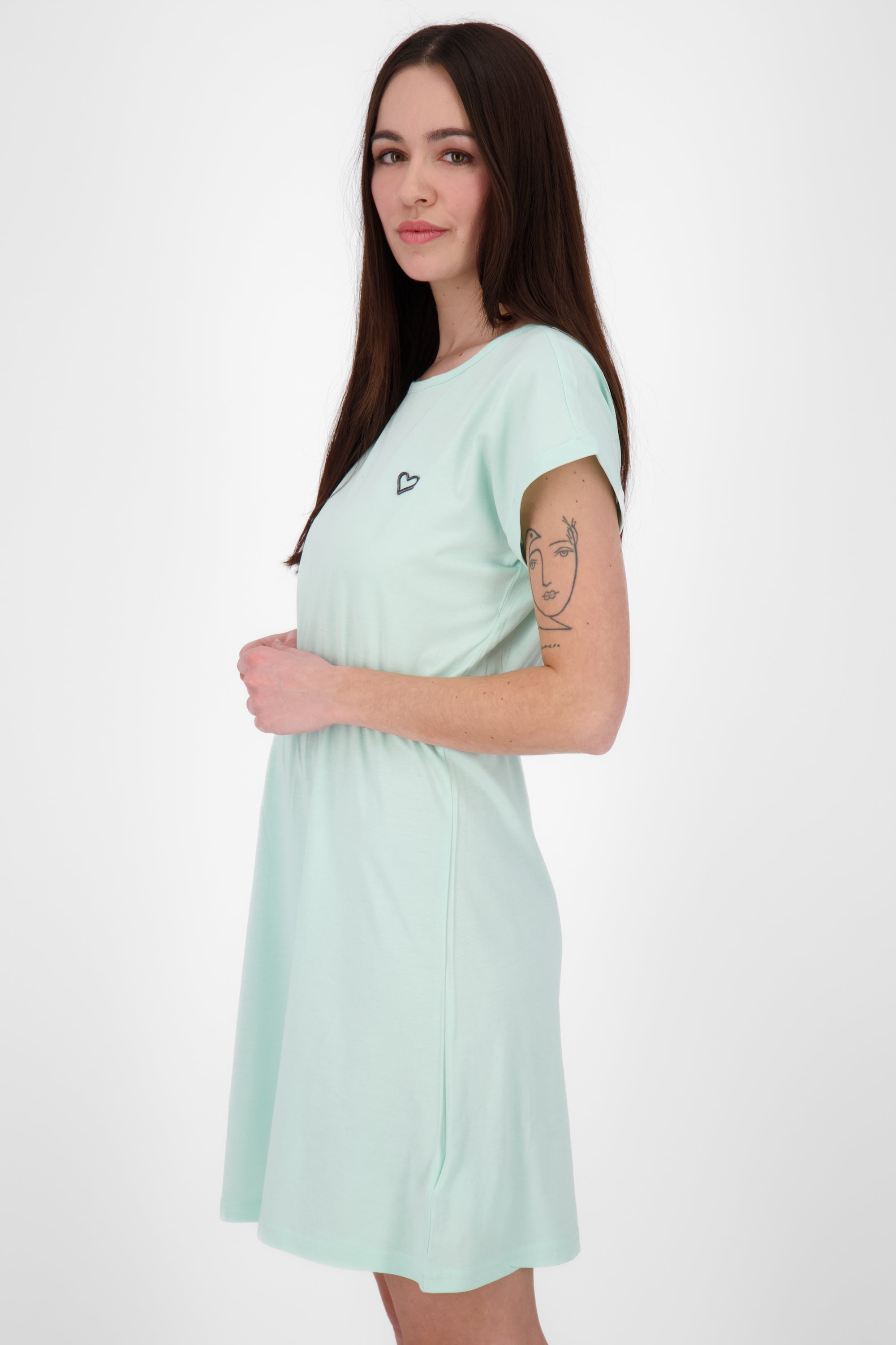 Bequemes Freizeitkleid NoraAK für den Sommer Hellgrün