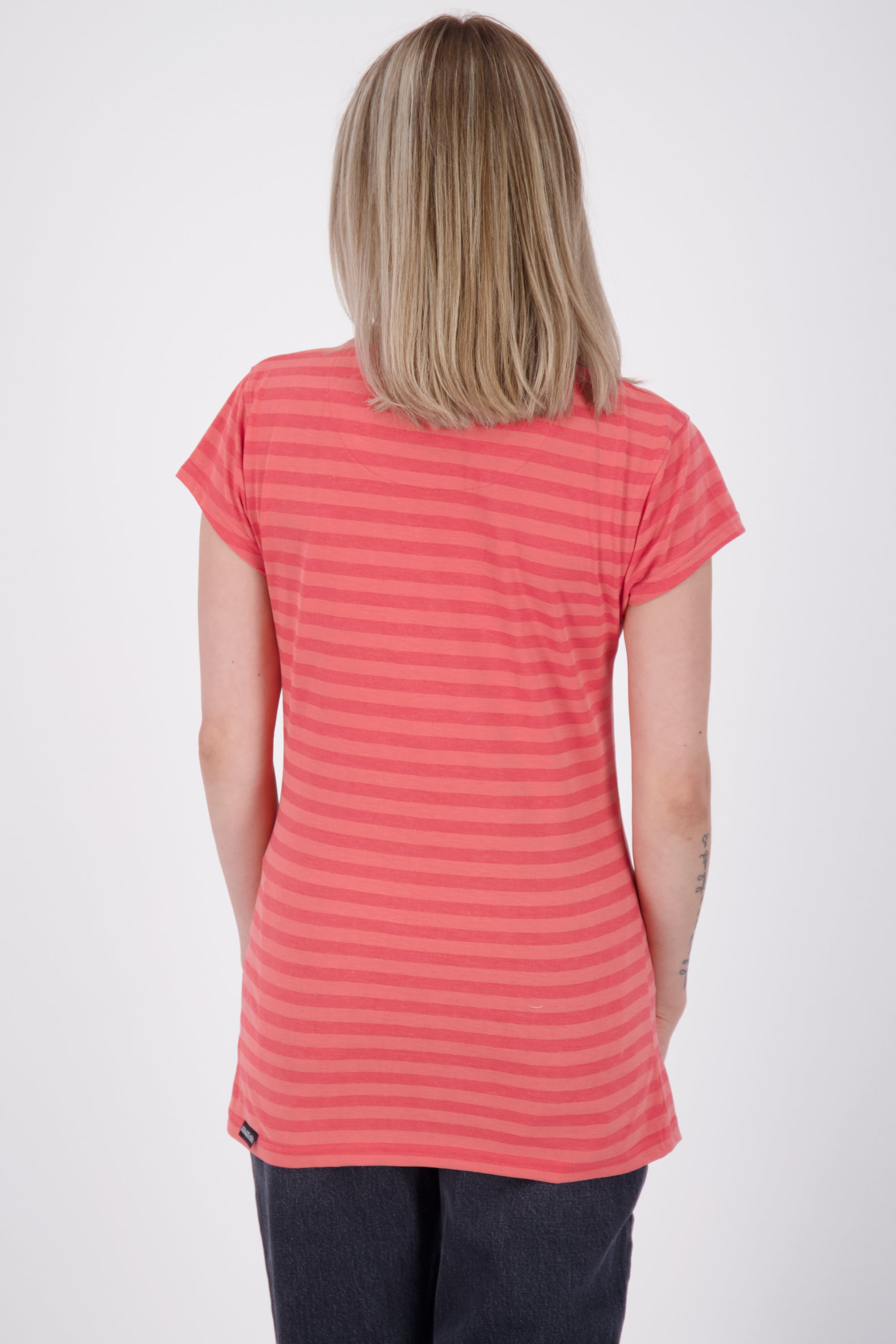 AmandaAK Z das perfekte gestreifte Sommershirt für Damen Rot