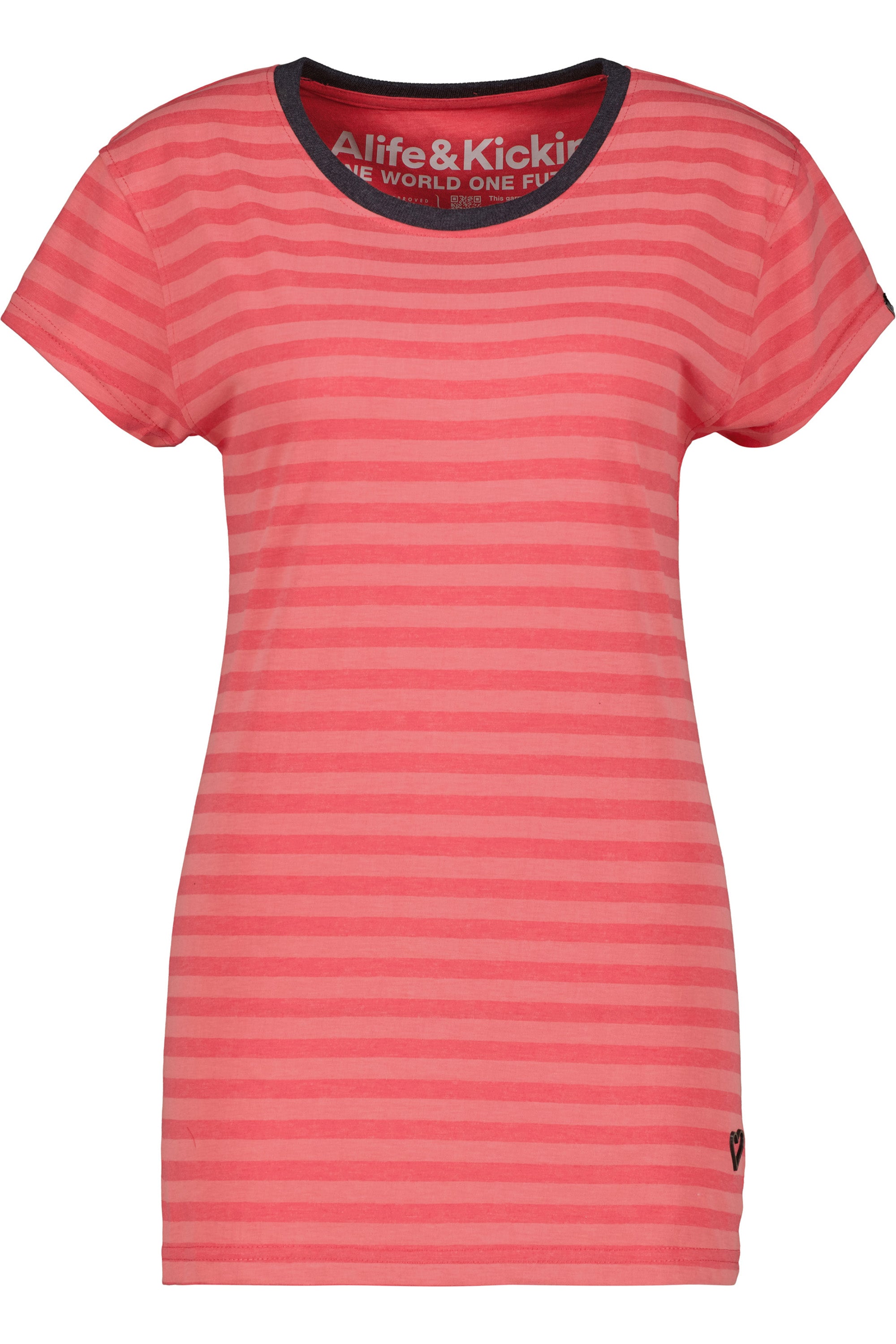 AmandaAK Z das perfekte gestreifte Sommershirt für Damen Rot