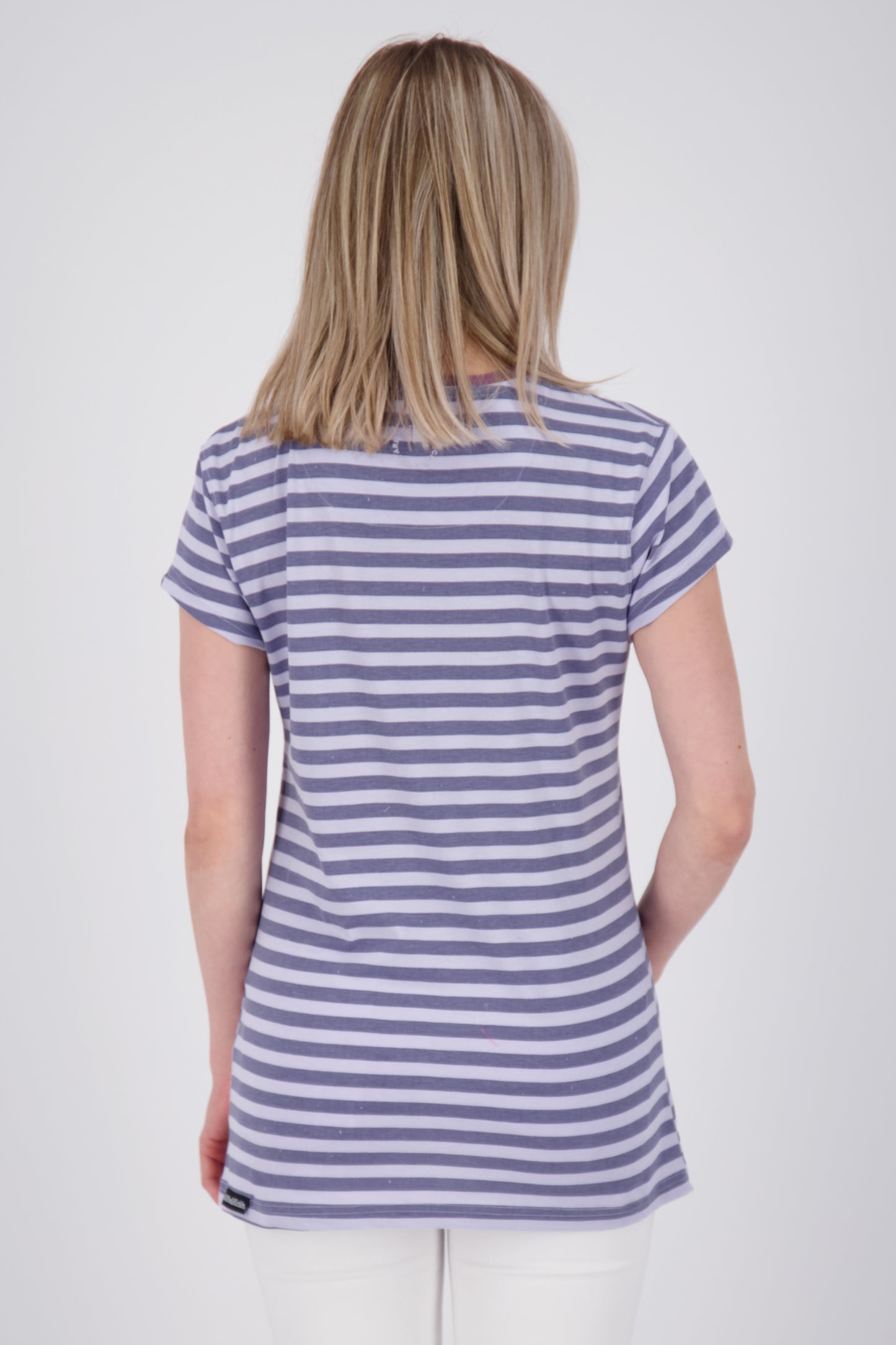 AmandaAK Z das perfekte gestreifte Sommershirt für Damen Violett