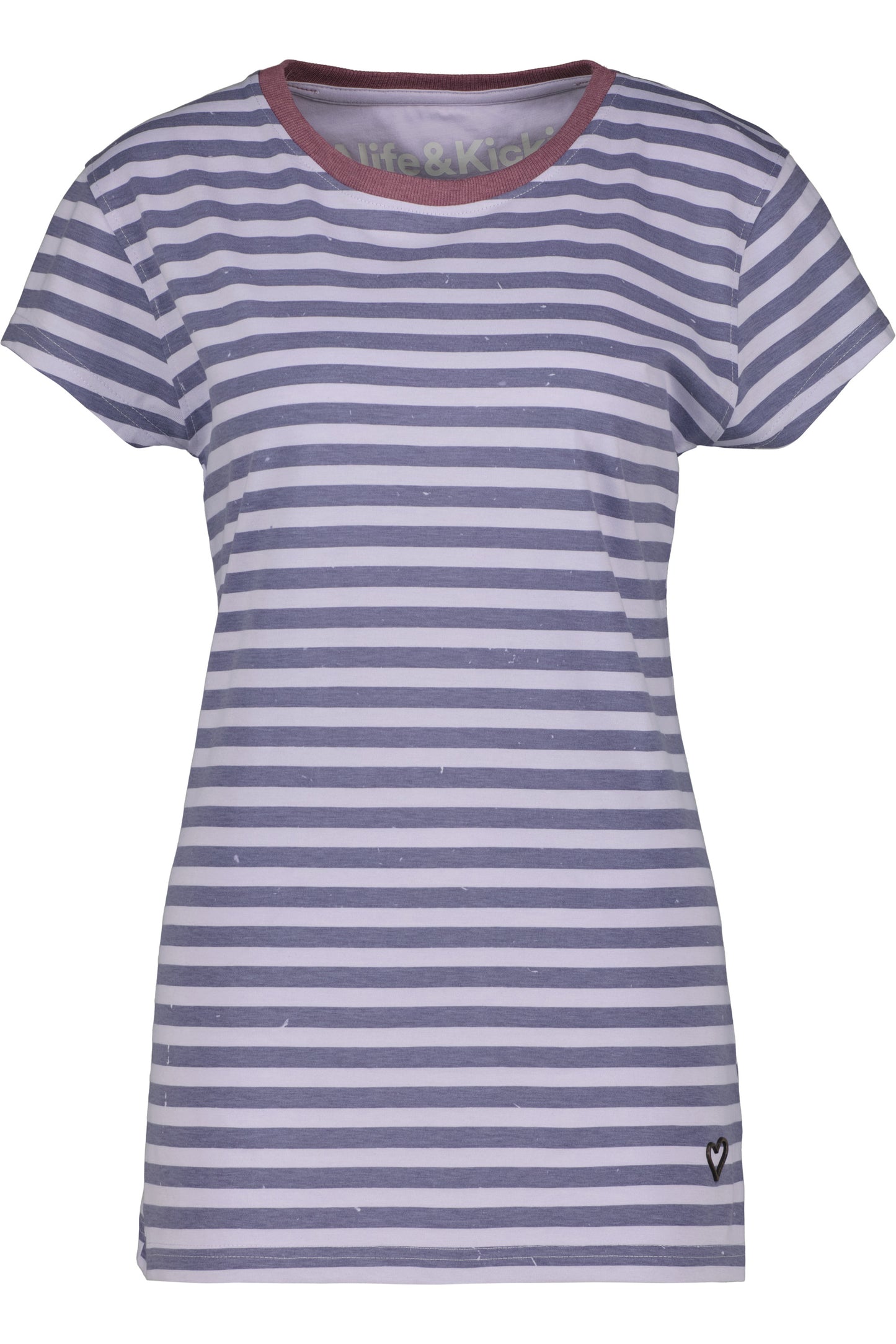 AmandaAK Z das perfekte gestreifte Sommershirt für Damen Violett