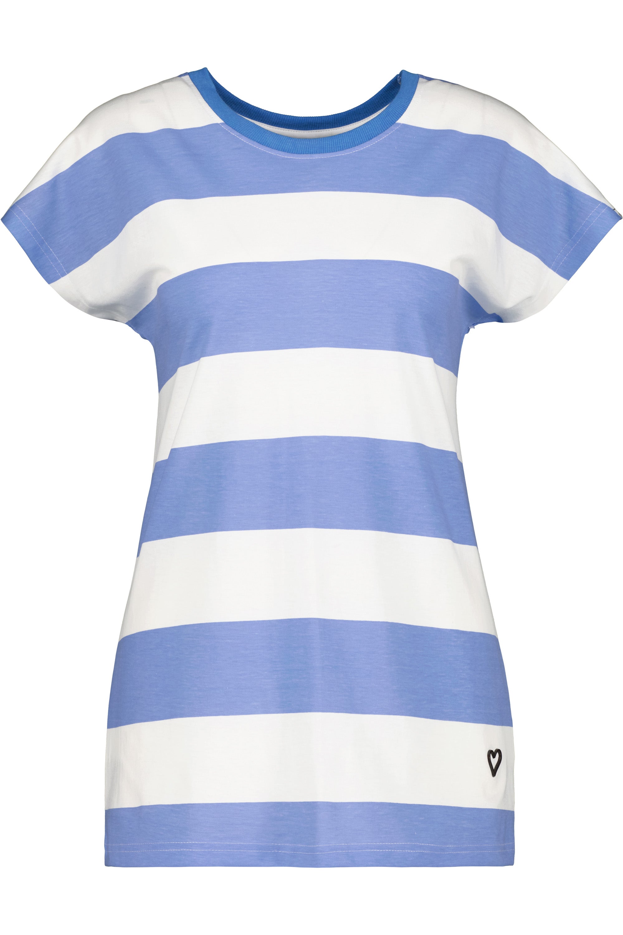 AmandaAK Z das perfekte gestreifte Sommershirt für Damen Hellblau