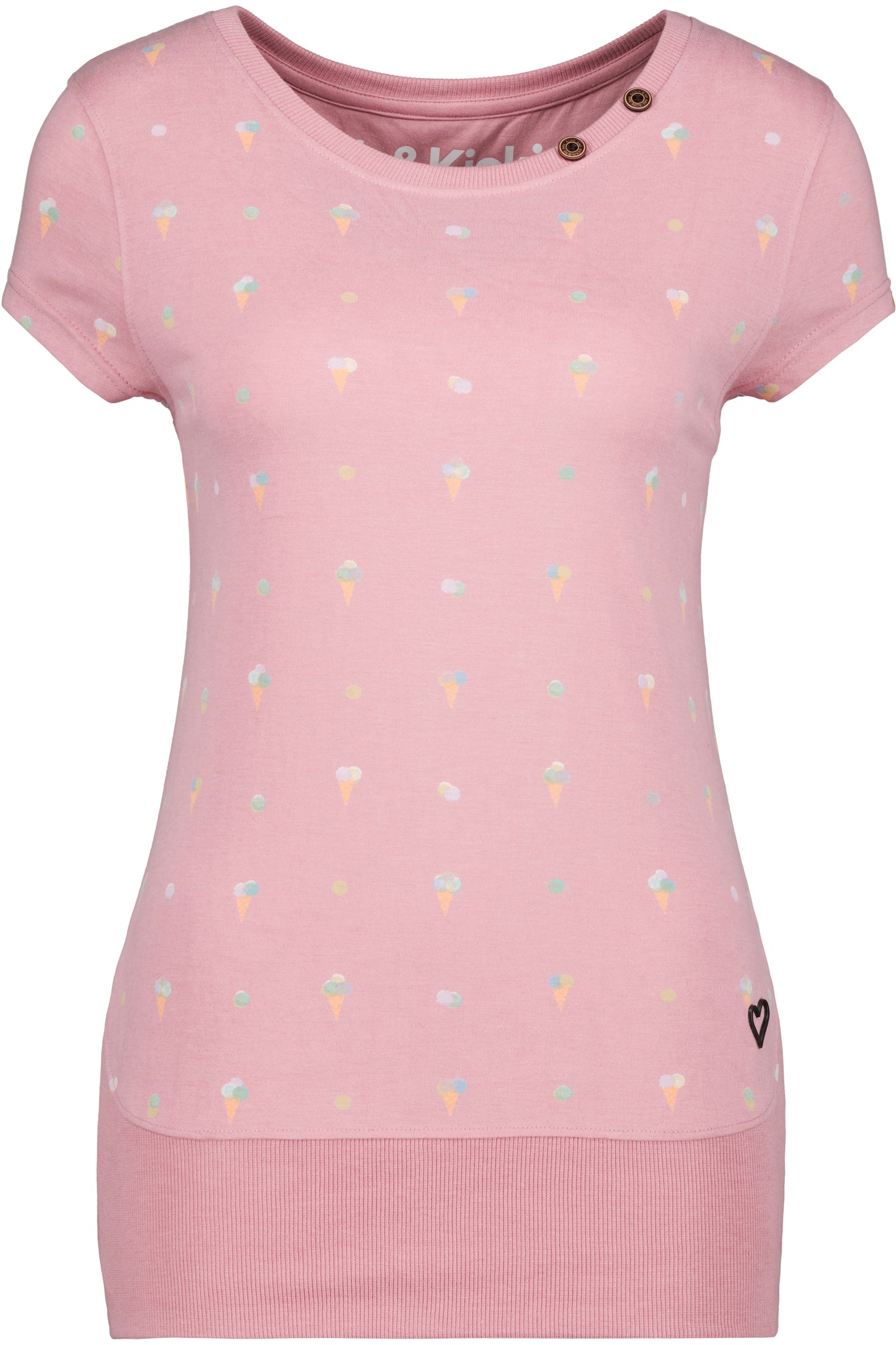 Damen T-Shirt CocoAK Z im maritimen Streifenmuster Rosa