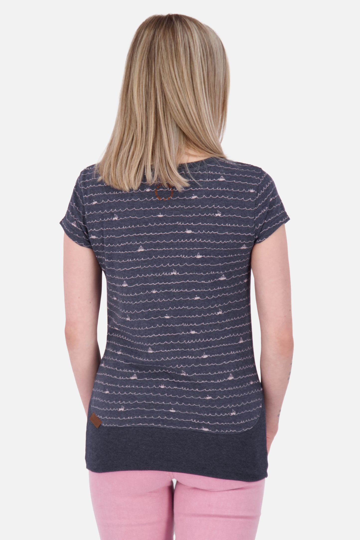 Damen T-Shirt CocoAK Z im maritimen Streifenmuster Dunkelblau