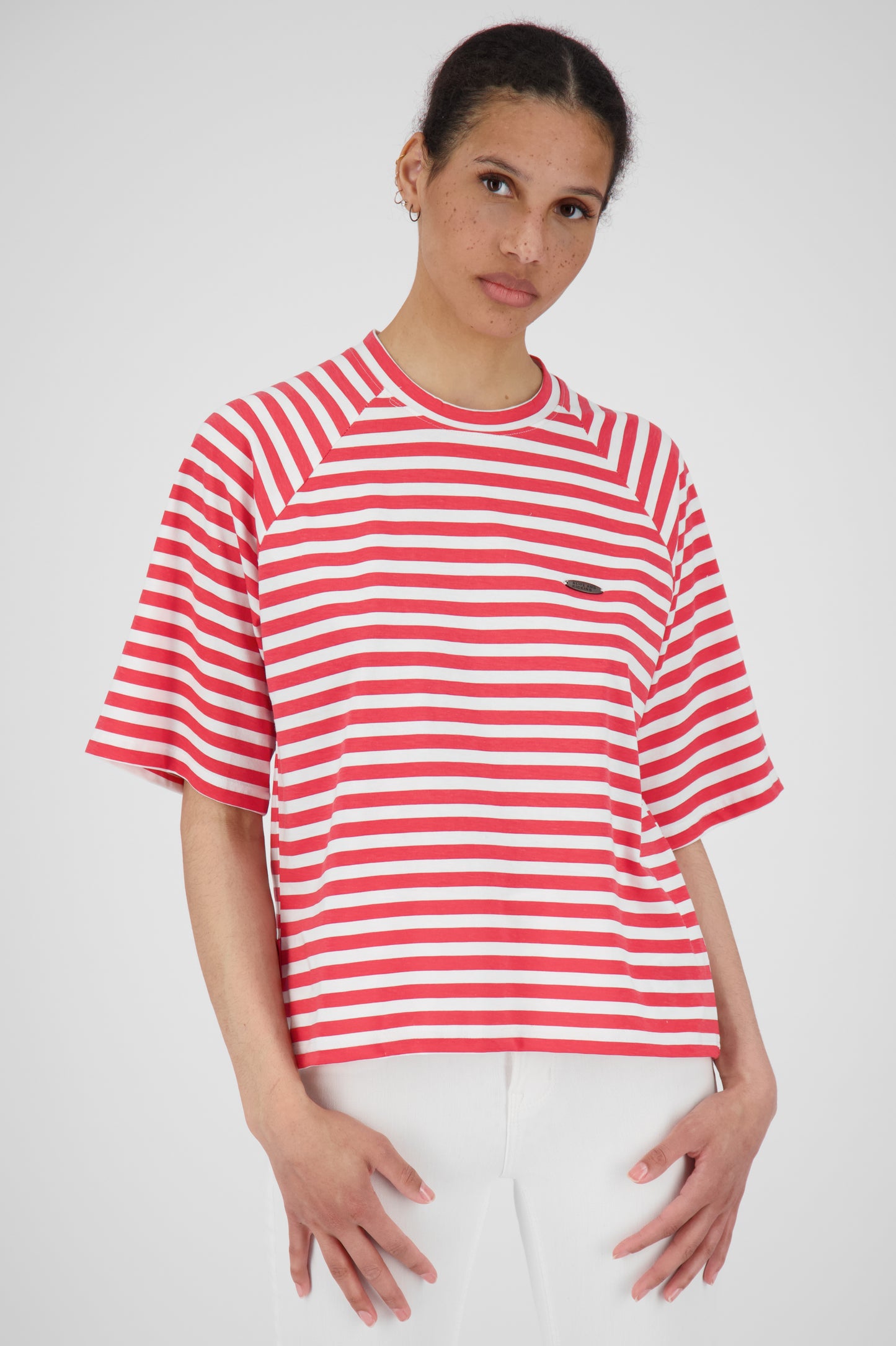 Zeitloser Klassiker Damen Streifen-Shirt RubyAK A Rot