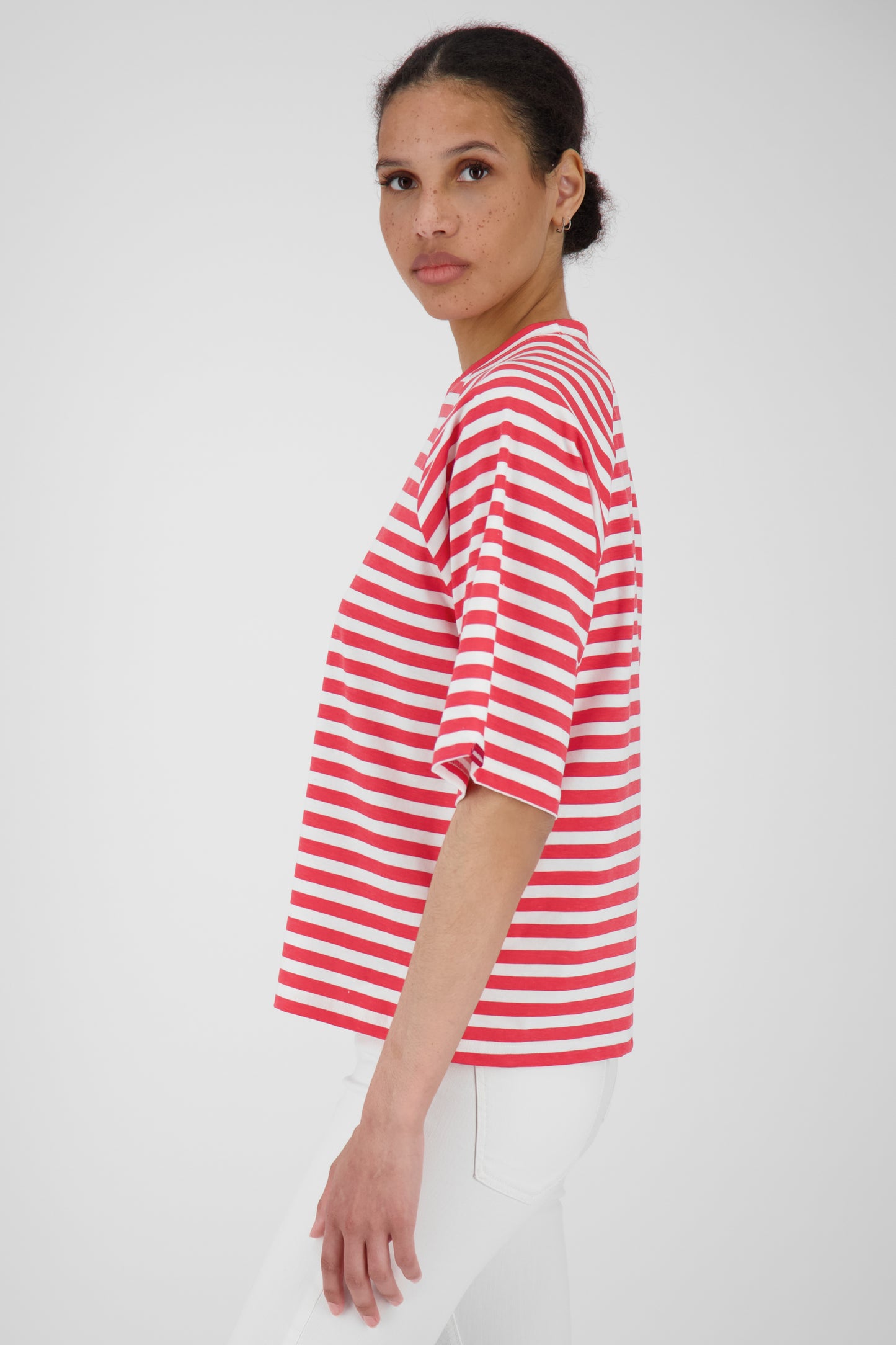 Zeitloser Klassiker Damen Streifen-Shirt RubyAK A Rot