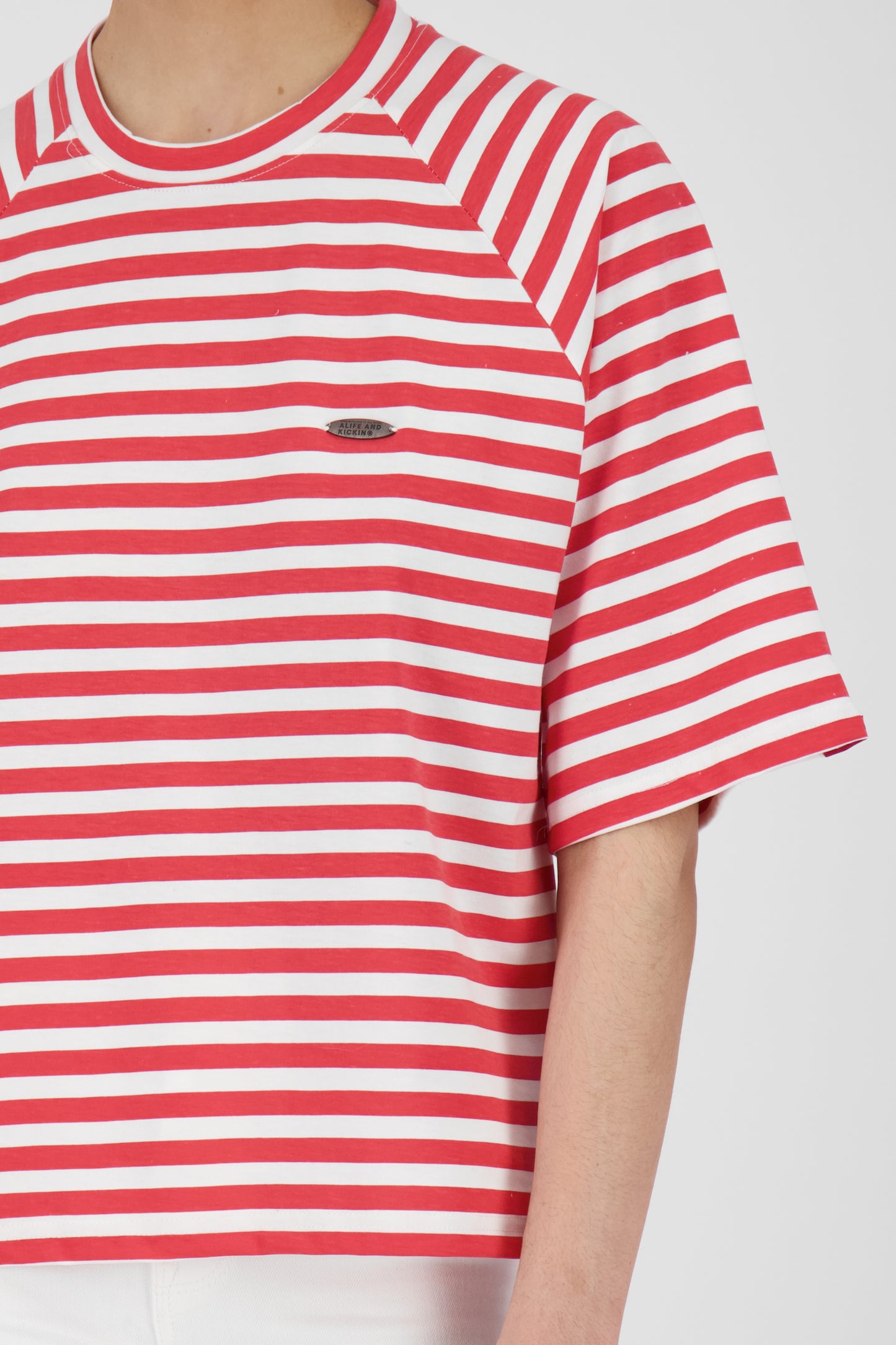 Zeitloser Klassiker Damen Streifen-Shirt RubyAK A Rot