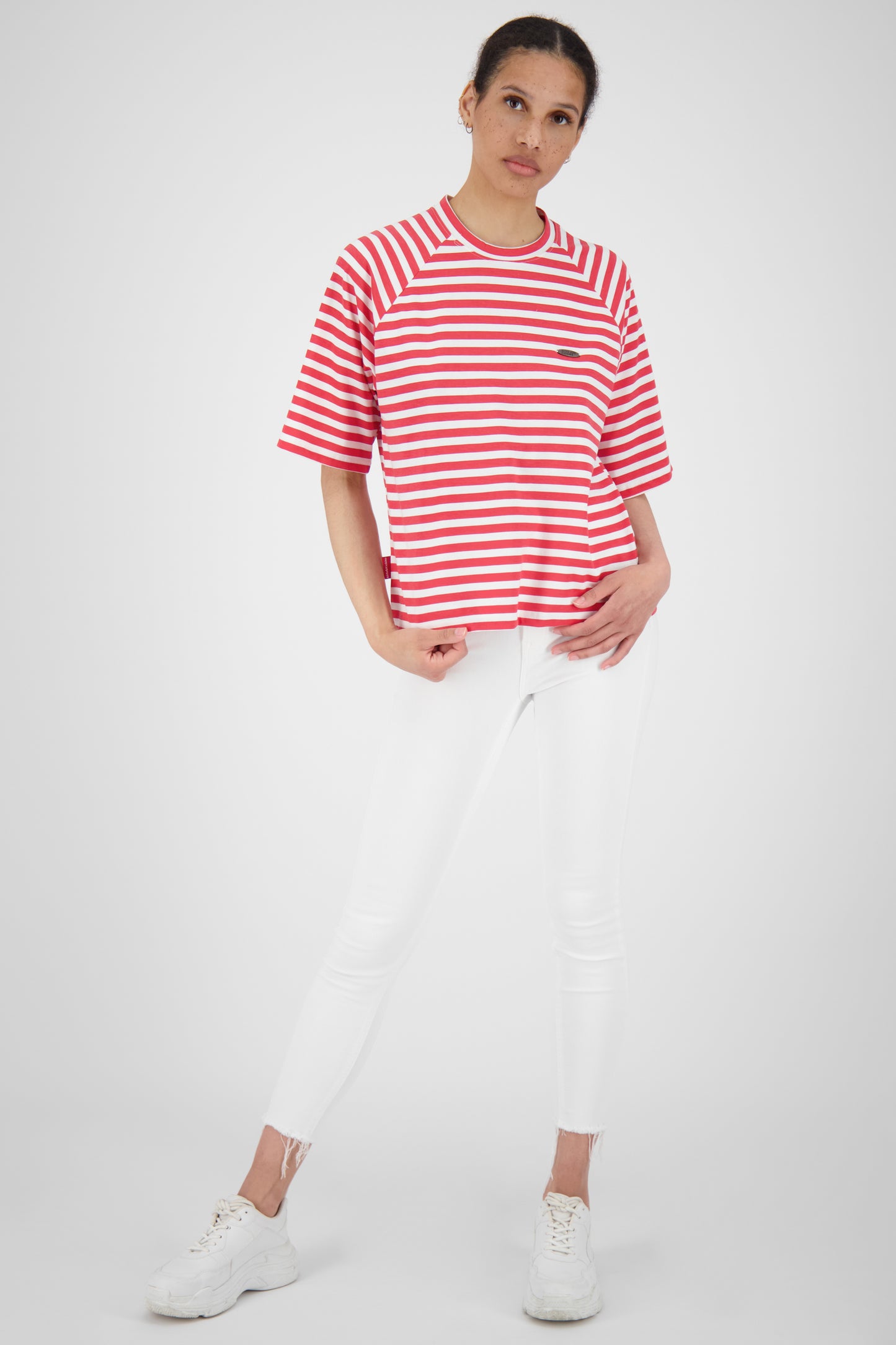 Zeitloser Klassiker Damen Streifen-Shirt RubyAK A Rot