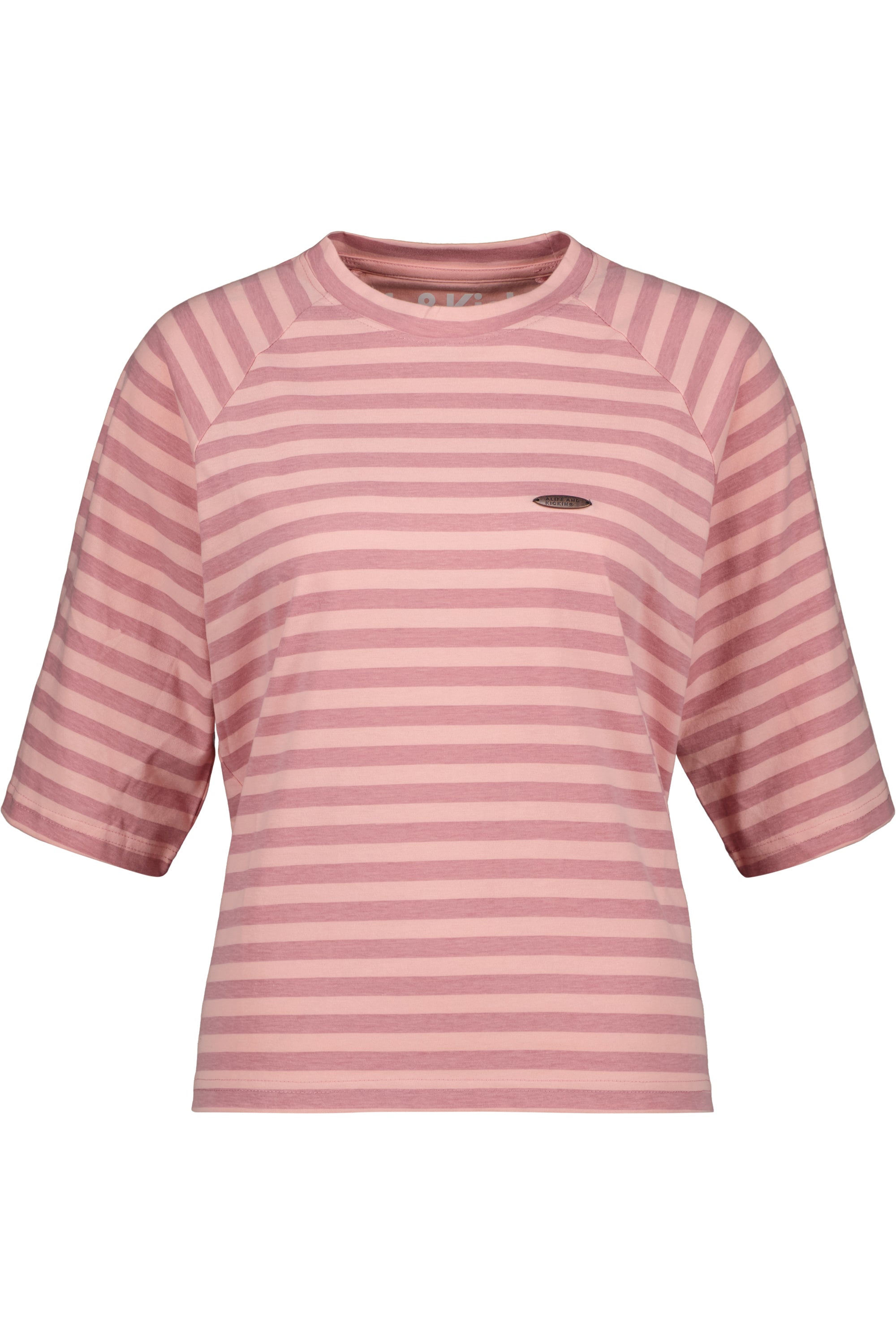 RubyAK Z - ein maritimes T-Shirt mit Streifen für Damen Rosa