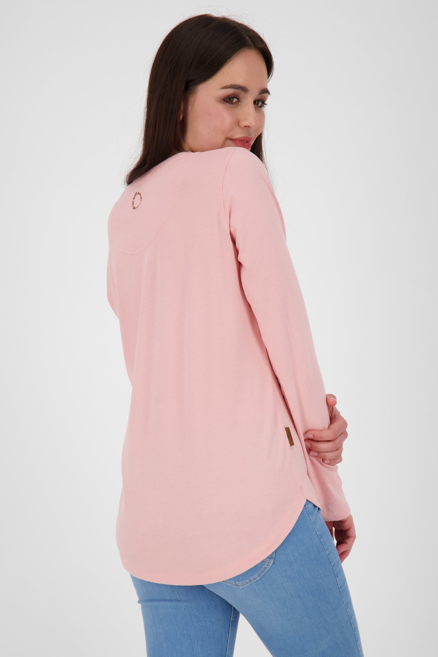 Damen Longsleeve mit LeaAK C Print - Be different! Rosa