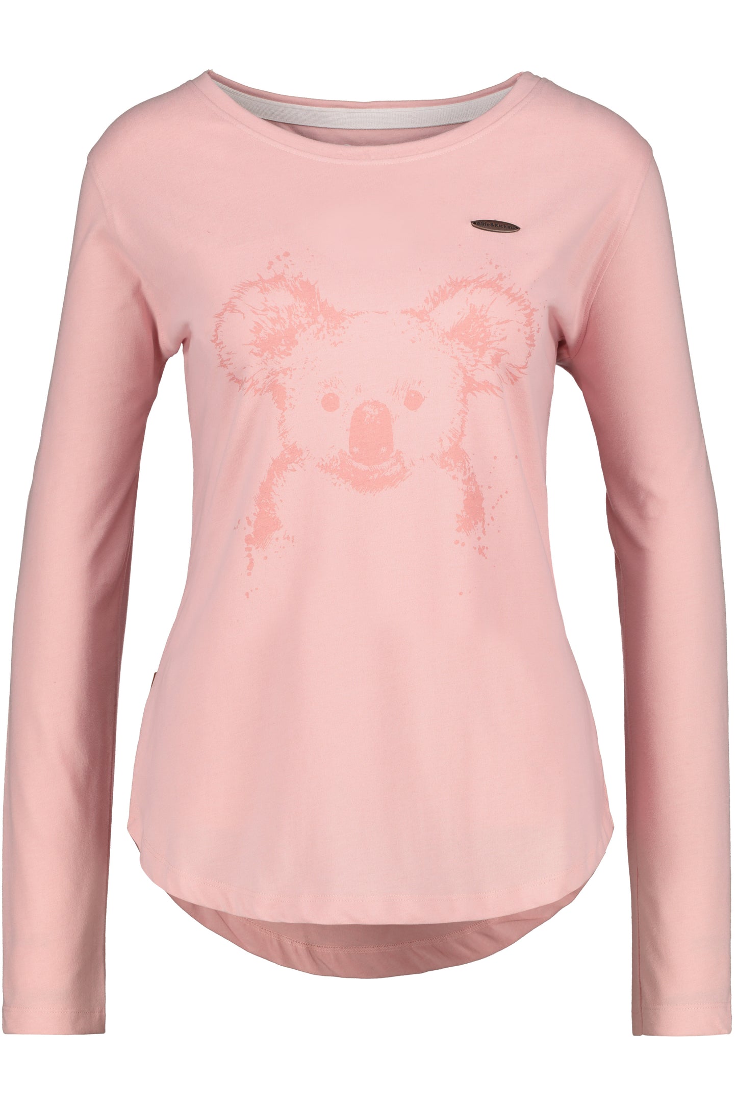 Damen Longsleeve mit LeaAK C Print - Be different! Rosa