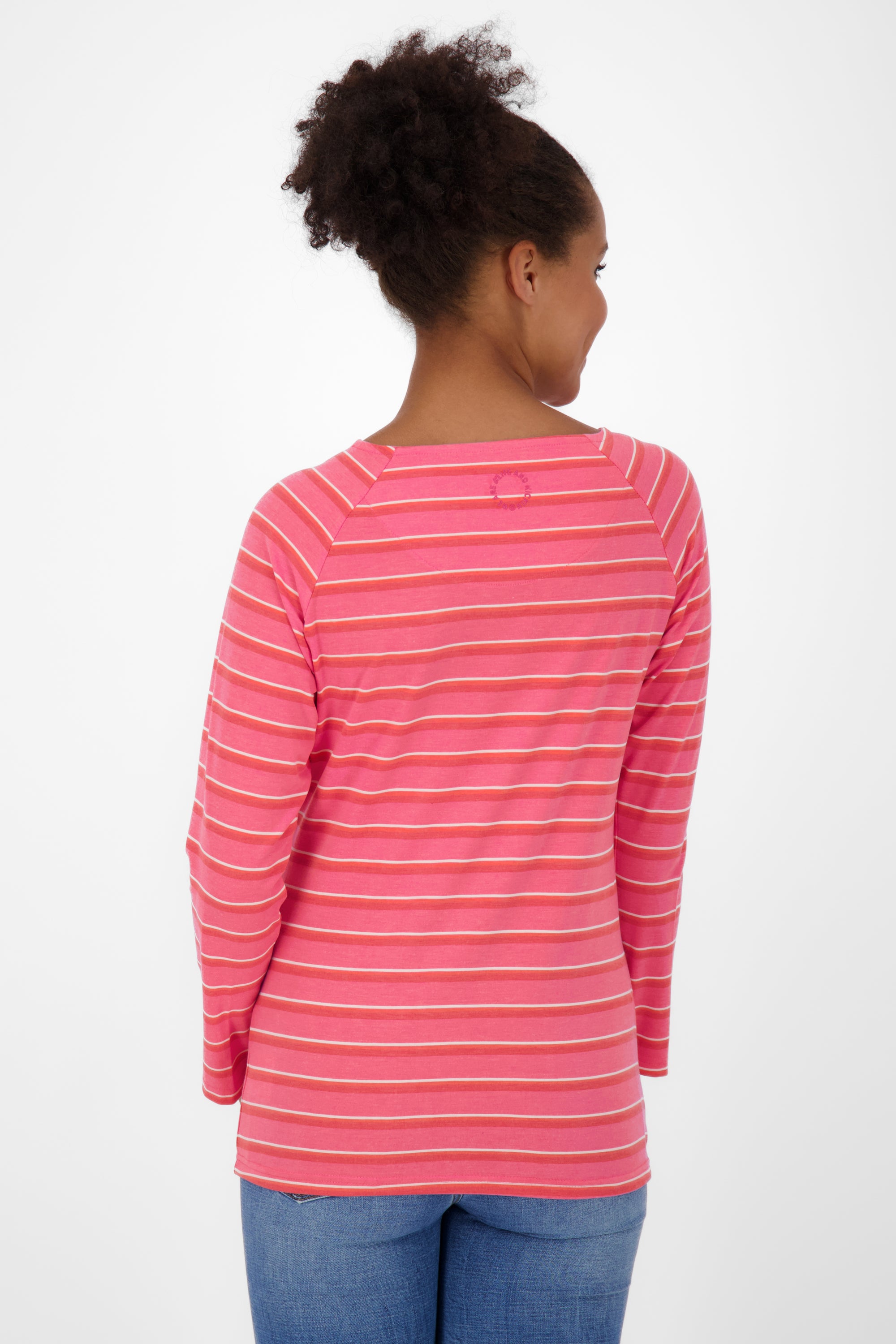 Maritime Eleganz - Damen Langarmshirt VickyAK Pink