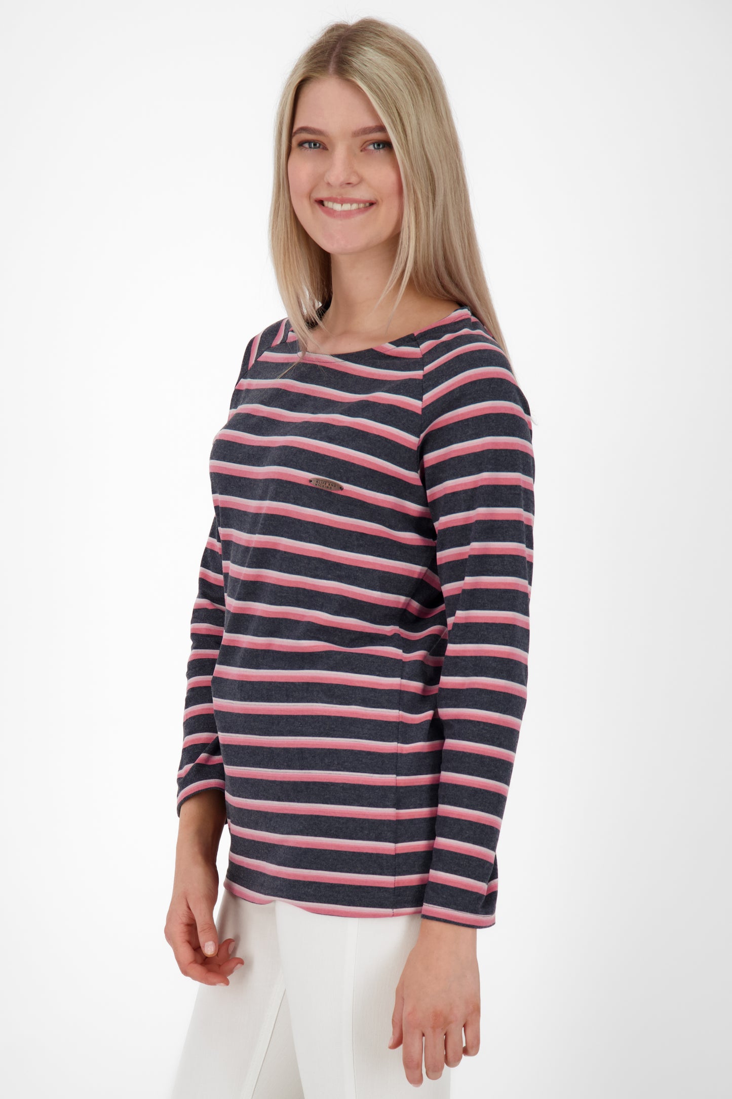 Maritime Eleganz - Damen Langarmshirt VickyAK Dunkelblau
