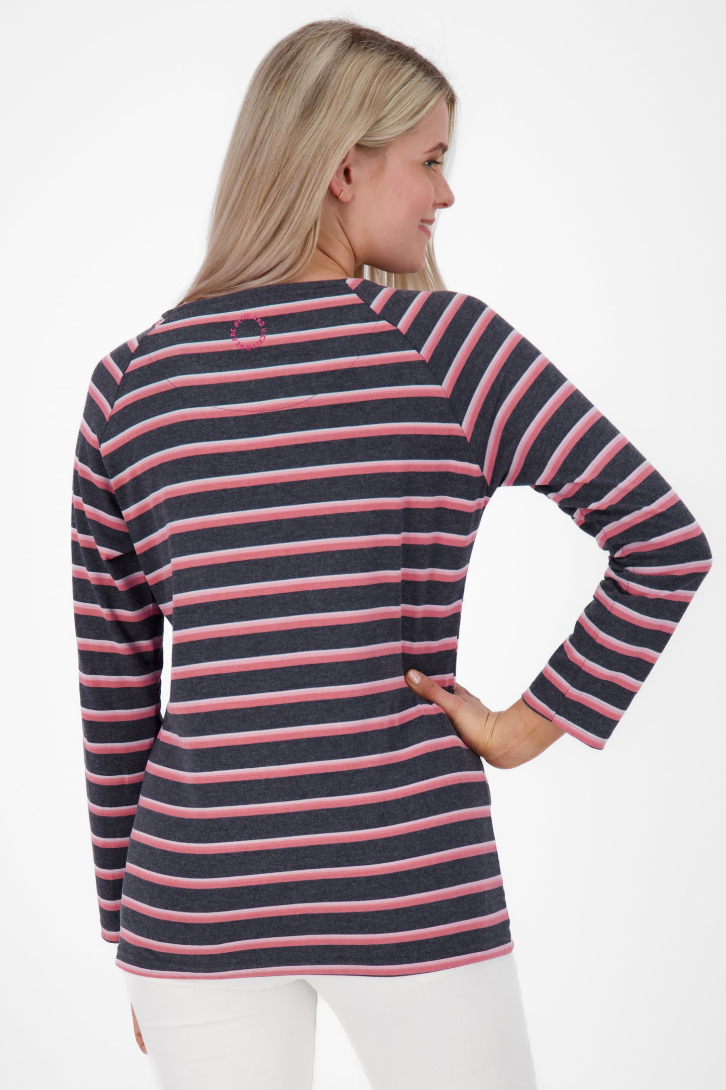 Maritime Eleganz - Damen Langarmshirt VickyAK Dunkelblau