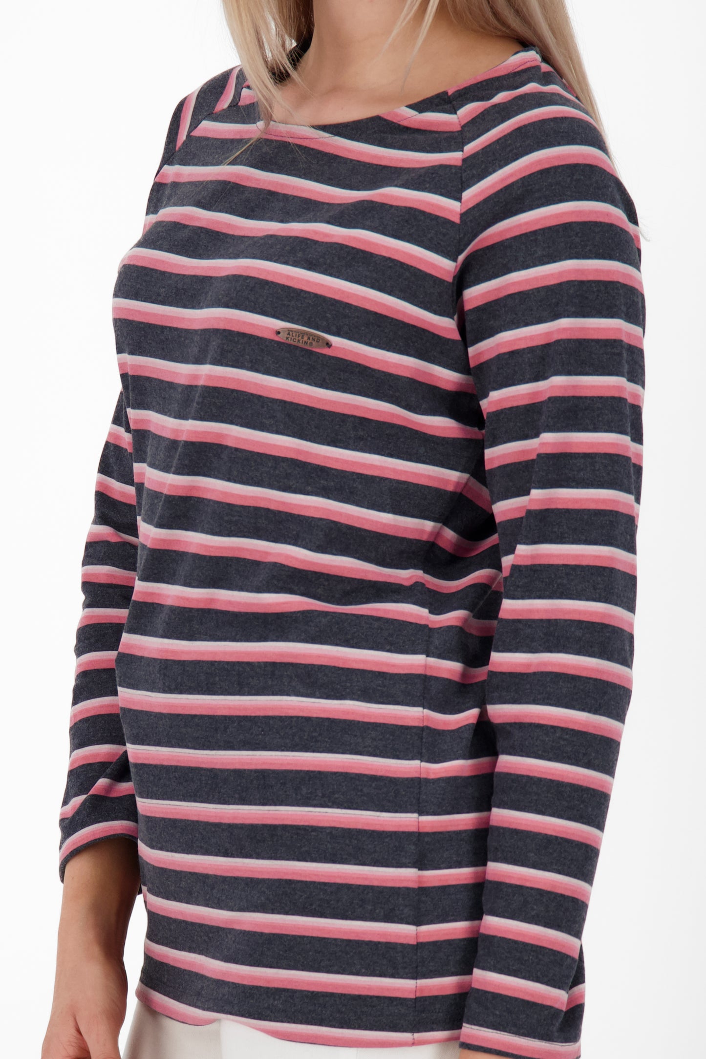 Maritime Eleganz - Damen Langarmshirt VickyAK Dunkelblau