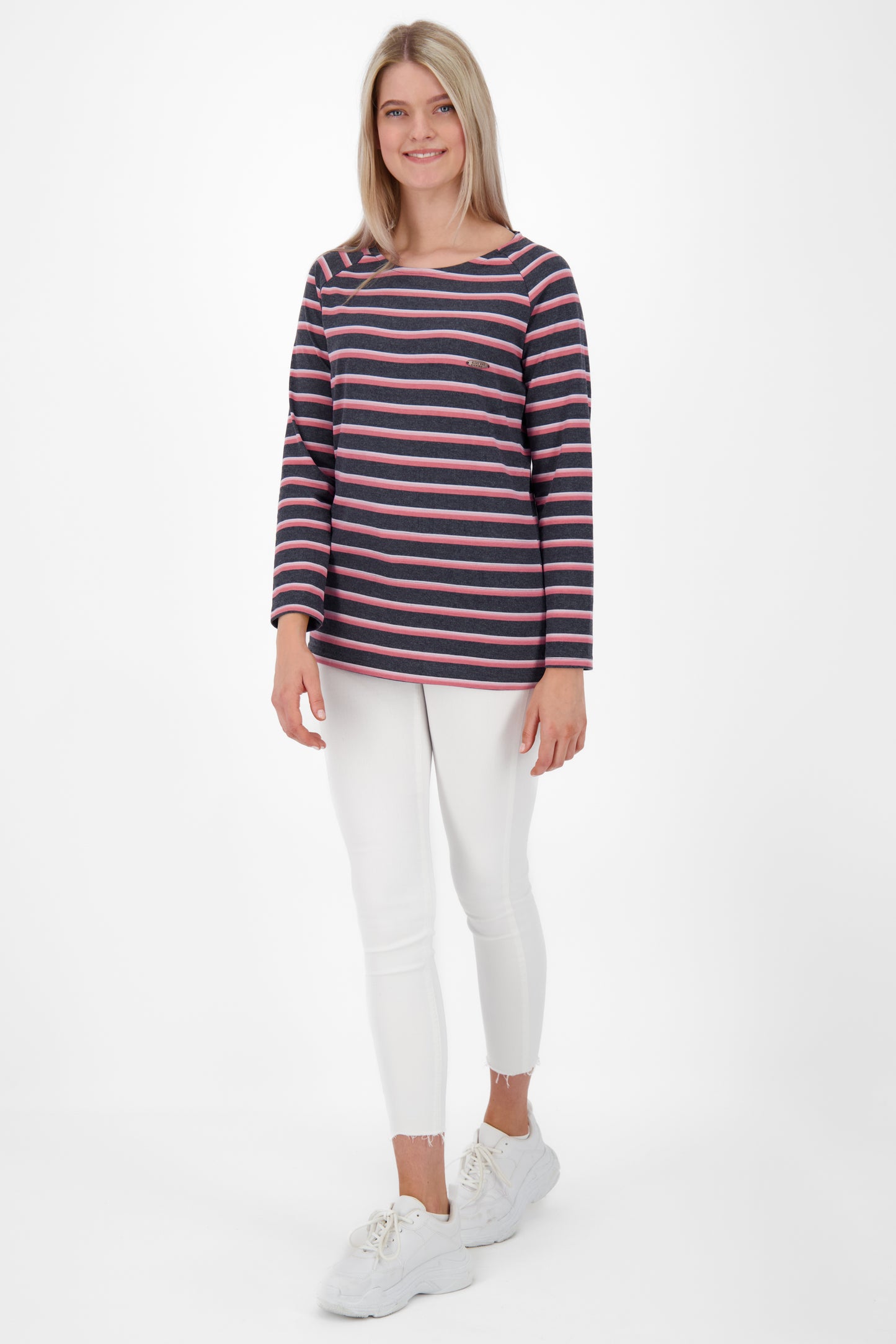 Maritime Eleganz - Damen Langarmshirt VickyAK Dunkelblau