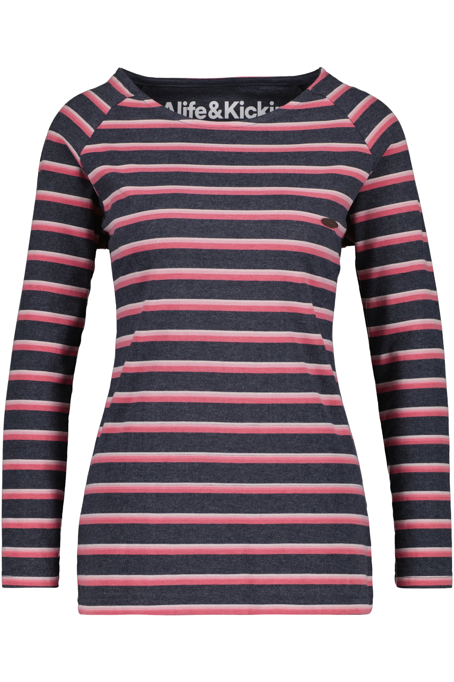 Maritime Eleganz - Damen Langarmshirt VickyAK Dunkelblau