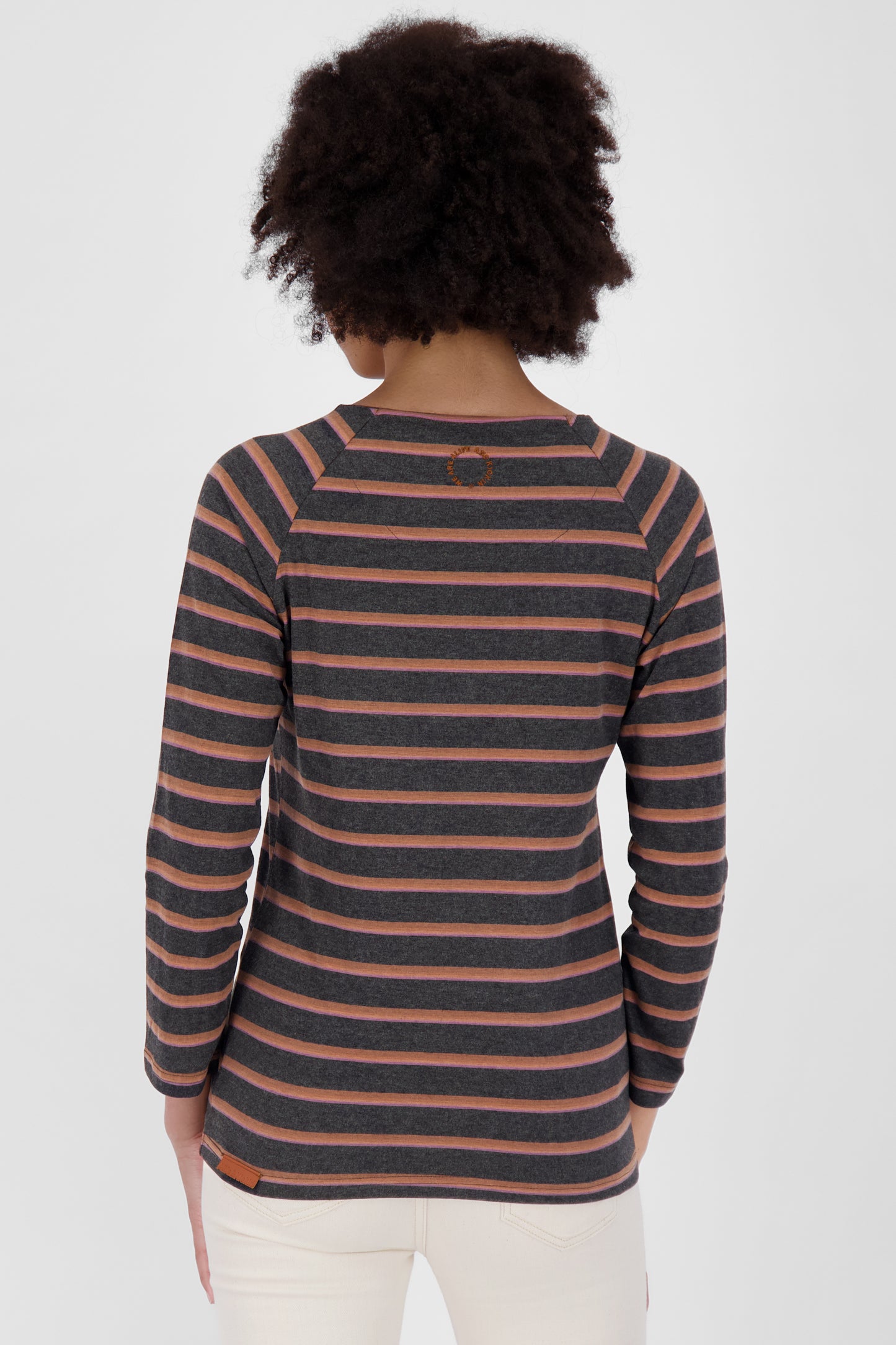 Maritimes Flair - Das Damen Langarmshirt VickyAK Z mit Streifen Schwarz