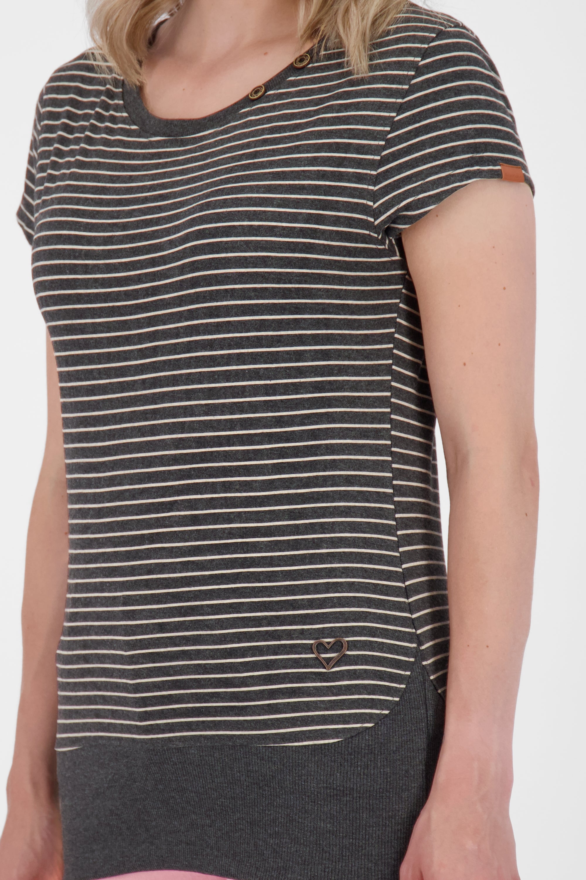 Vielseitig kombinierbares Damen T-Shirt CocoAK Z Schwarz