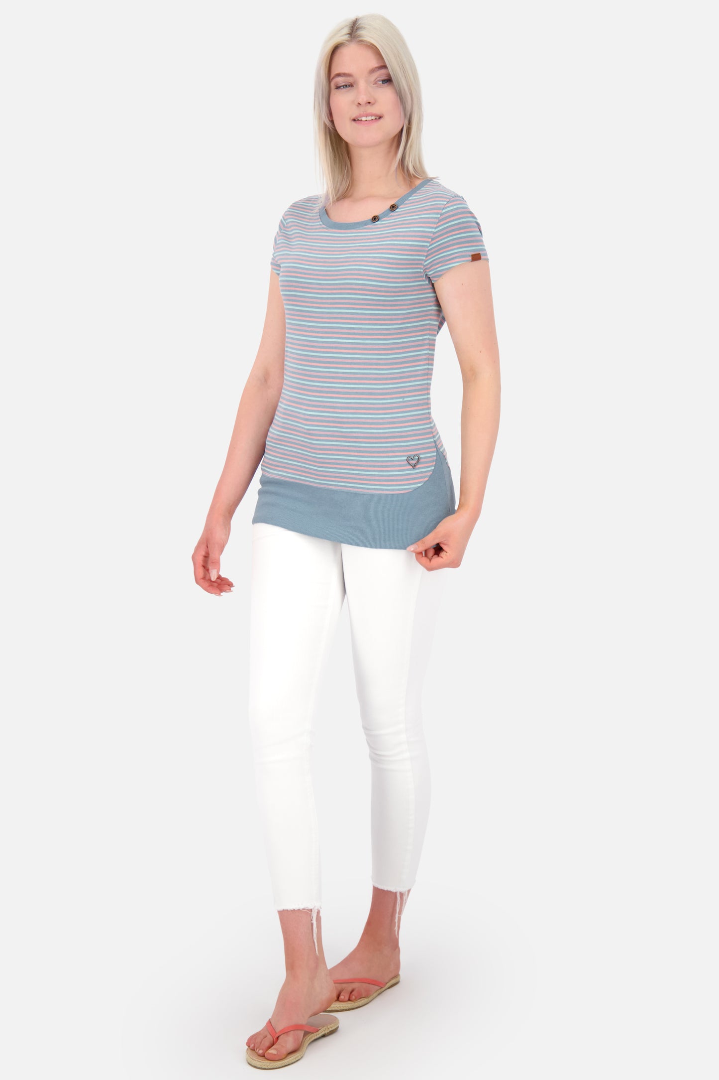 Einzigartiges Design CocoAK Z T-Shirt Damen für den perfekten Sommerlook Grau