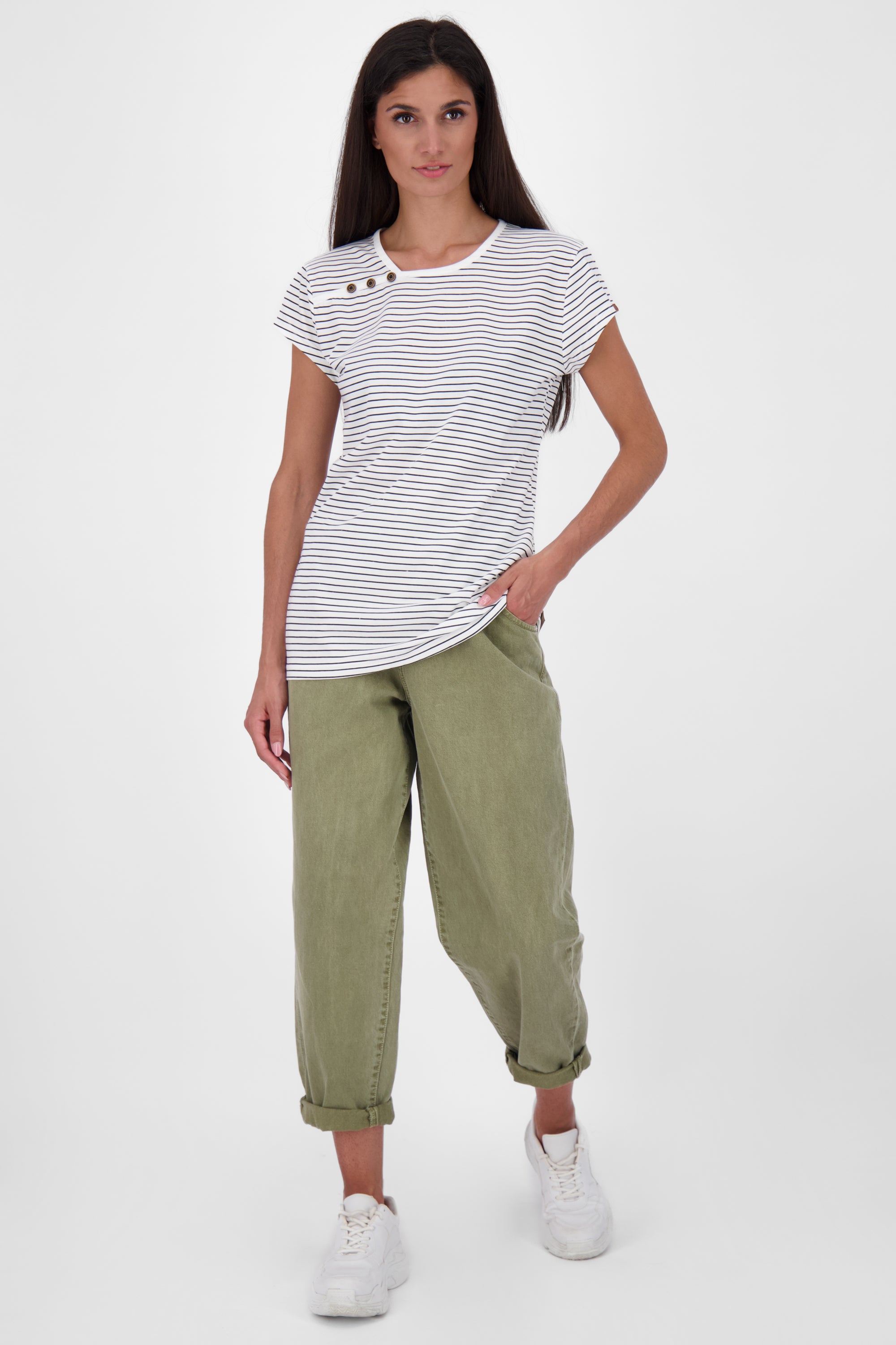 Damen Sommer-T-Shirt JuliaAK Z von Alife and Kickin Weiß