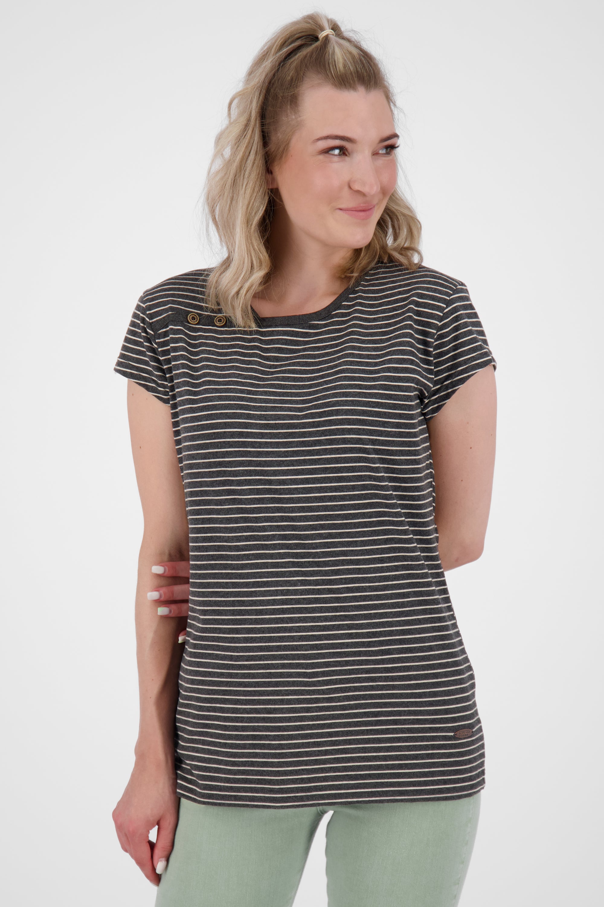 Damen Sommer-T-Shirt JuliaAK Z von Alife and Kickin Schwarz