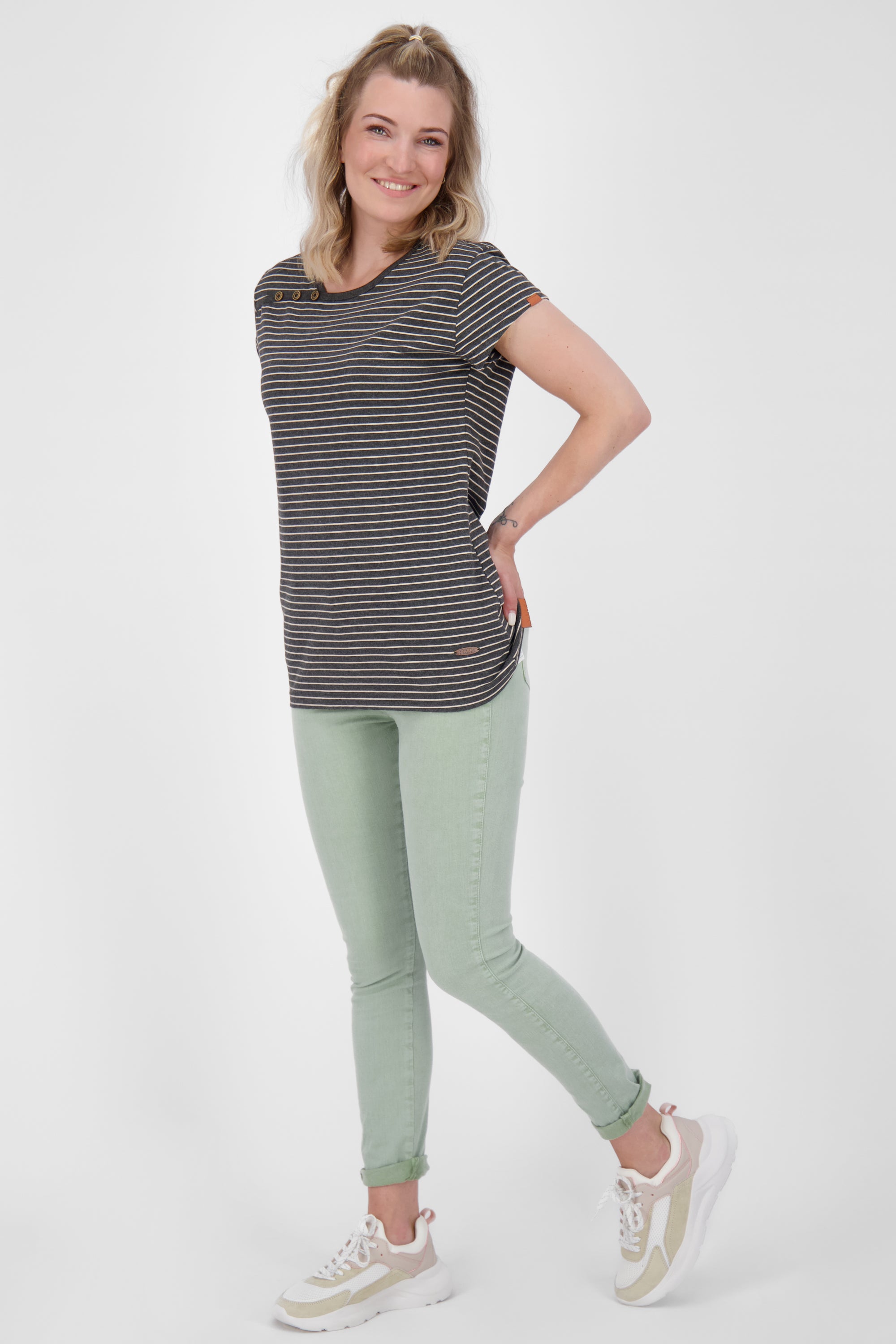 Damen Sommer-T-Shirt JuliaAK Z von Alife and Kickin Schwarz