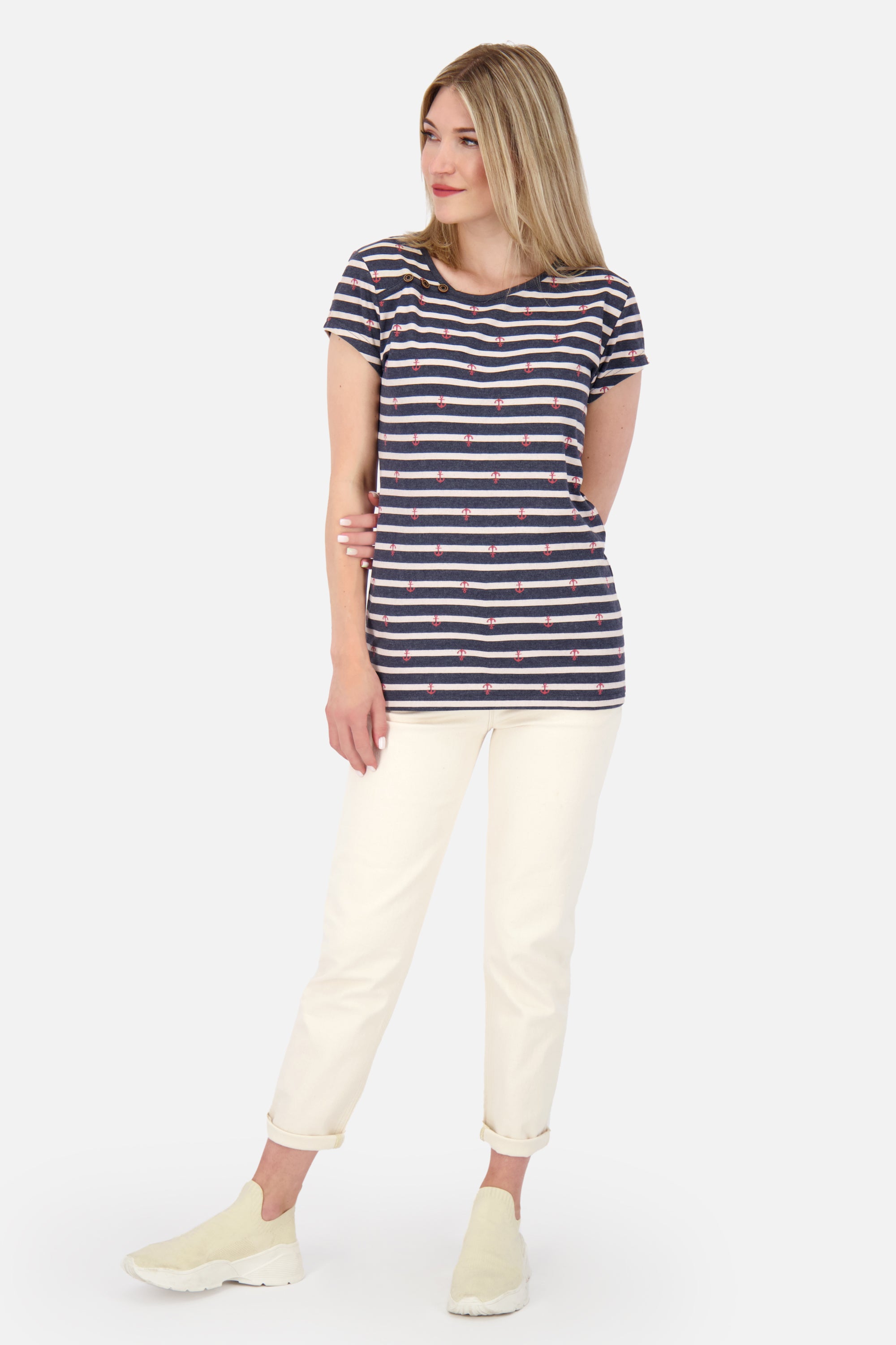 Damen Sommer-T-Shirt JuliaAK Z von Alife and Kickin Dunkelblau