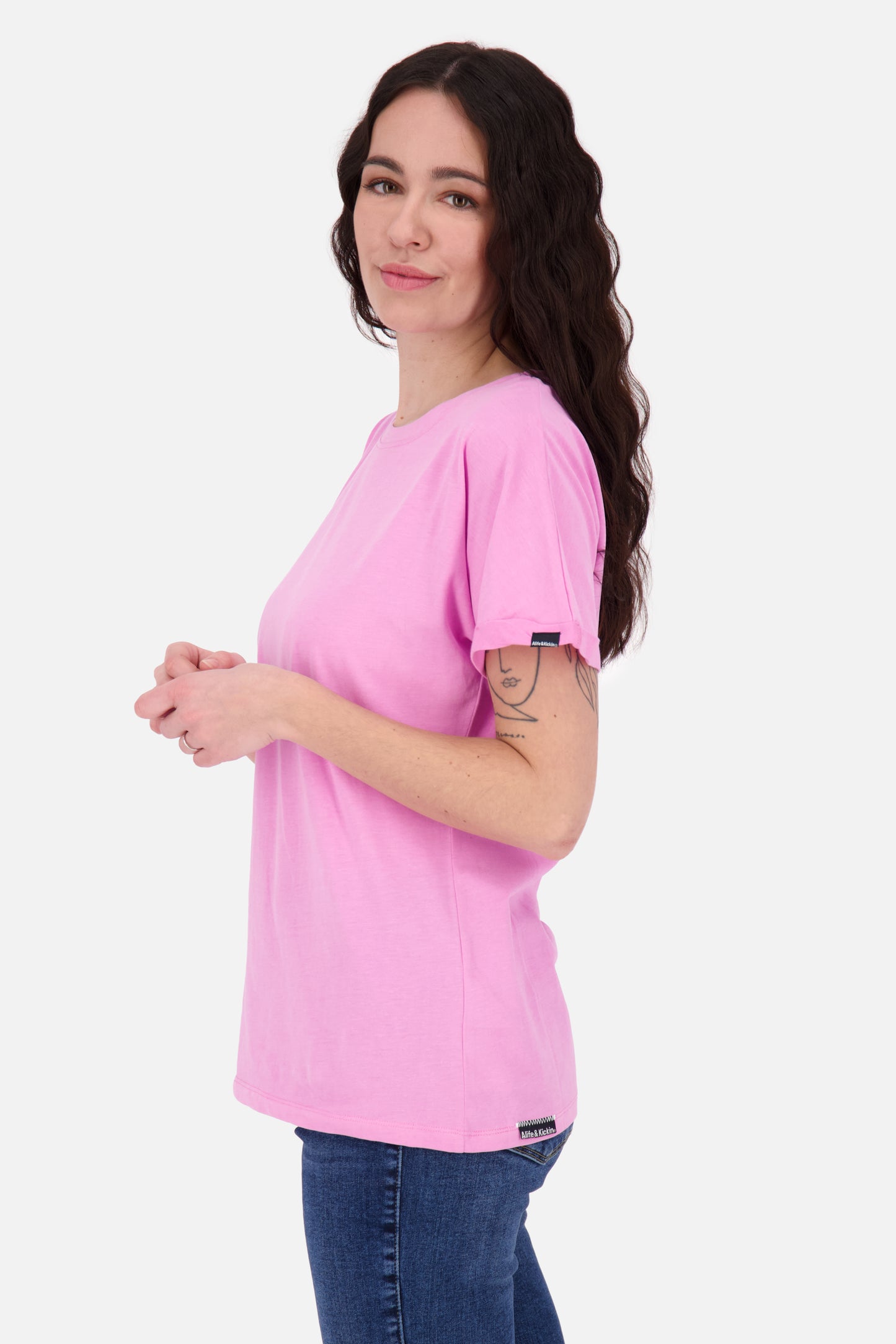 Lässiger Sommerlook T-Shirt MalaikaAK A Damen Pink