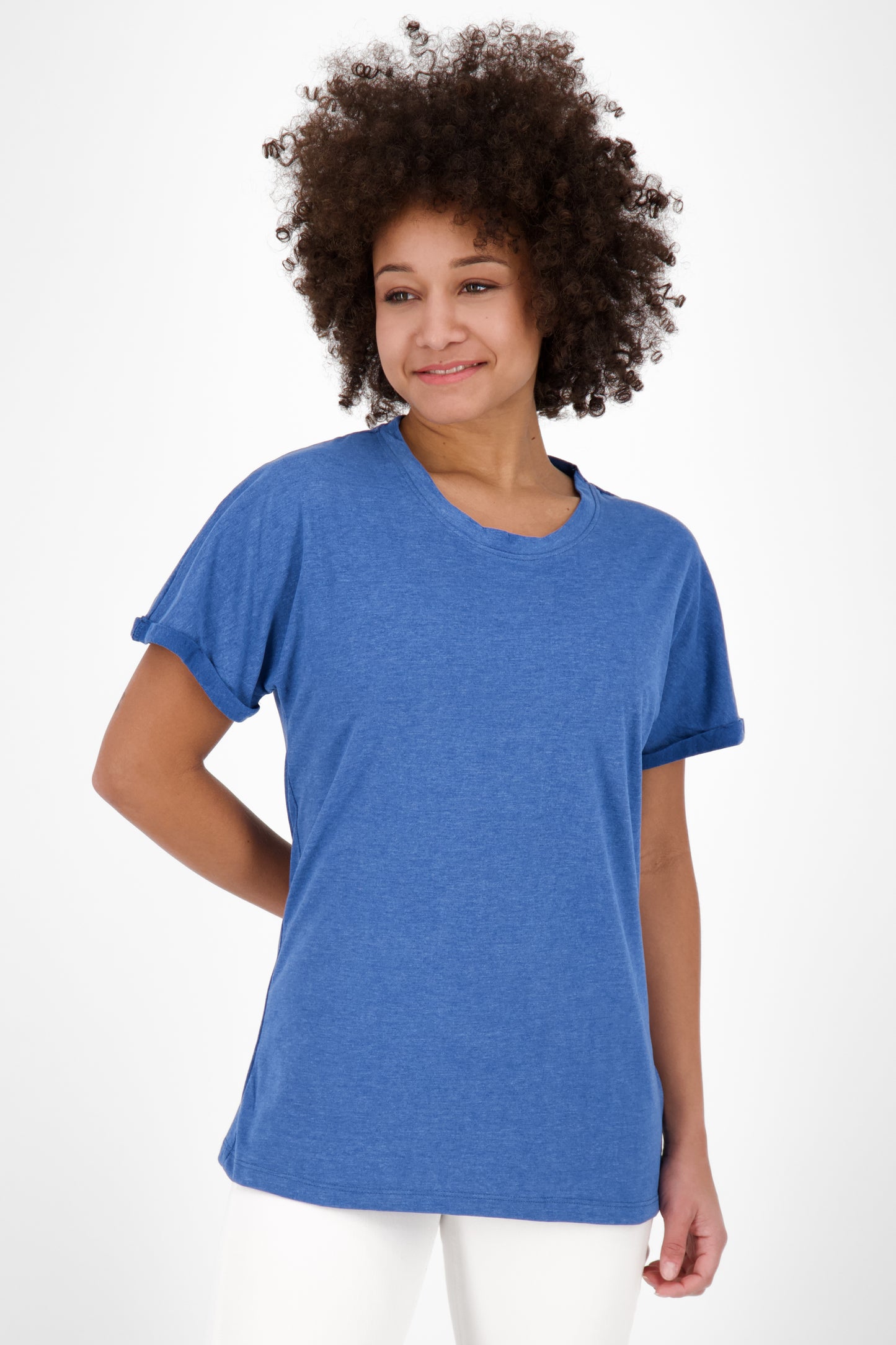Lässiger Sommerlook T-Shirt MalaikaAK A Damen Blau