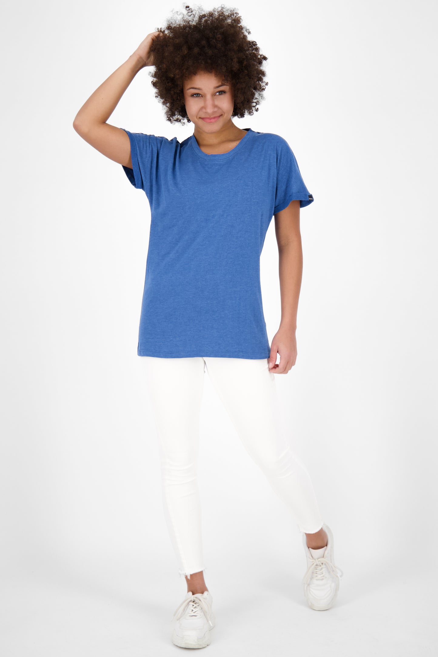 Lässiger Sommerlook T-Shirt MalaikaAK A Damen Blau