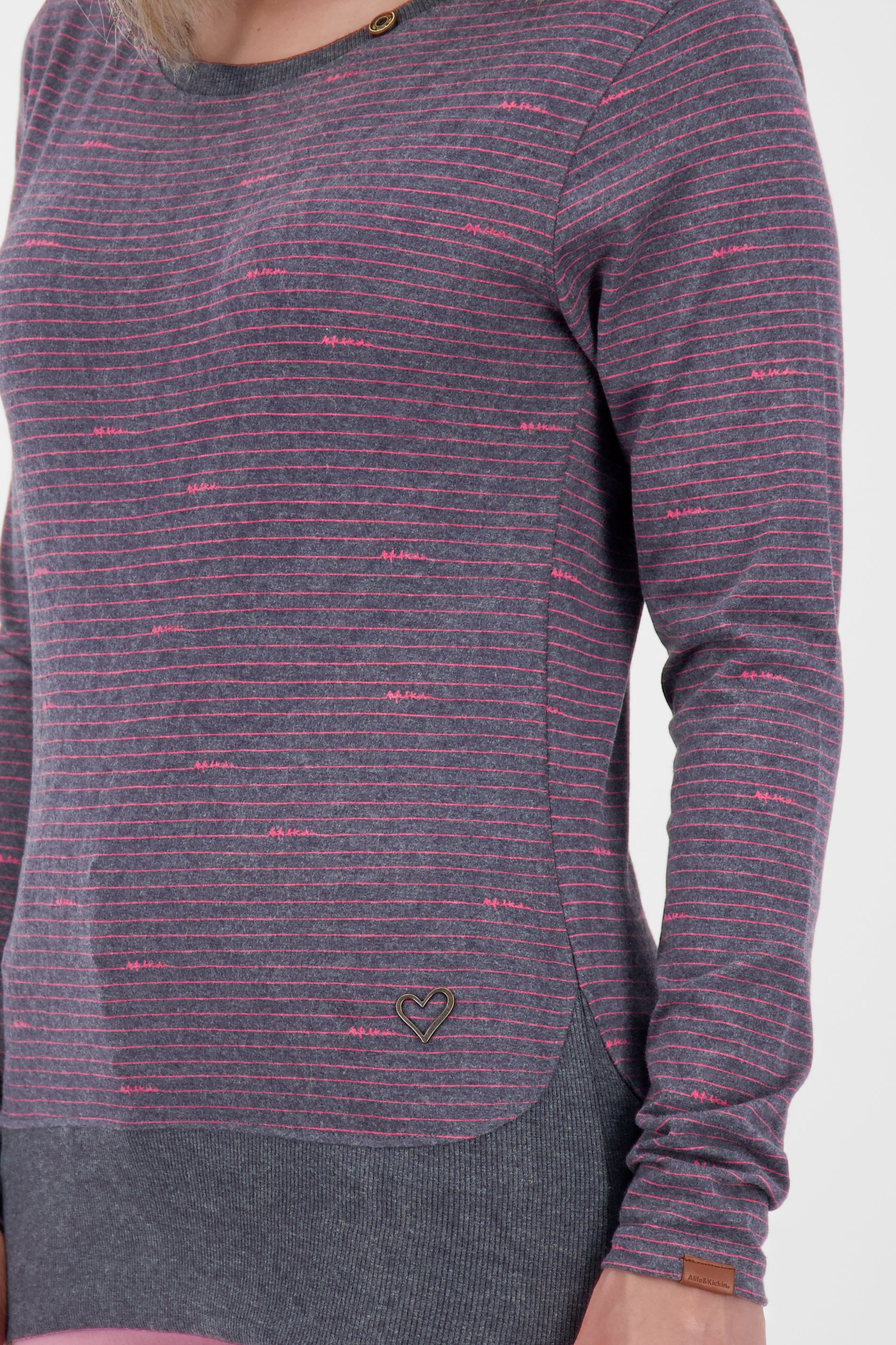 Maritimes Damen Langarmshirt mit Streifen ConnyAK Z Dunkelblau