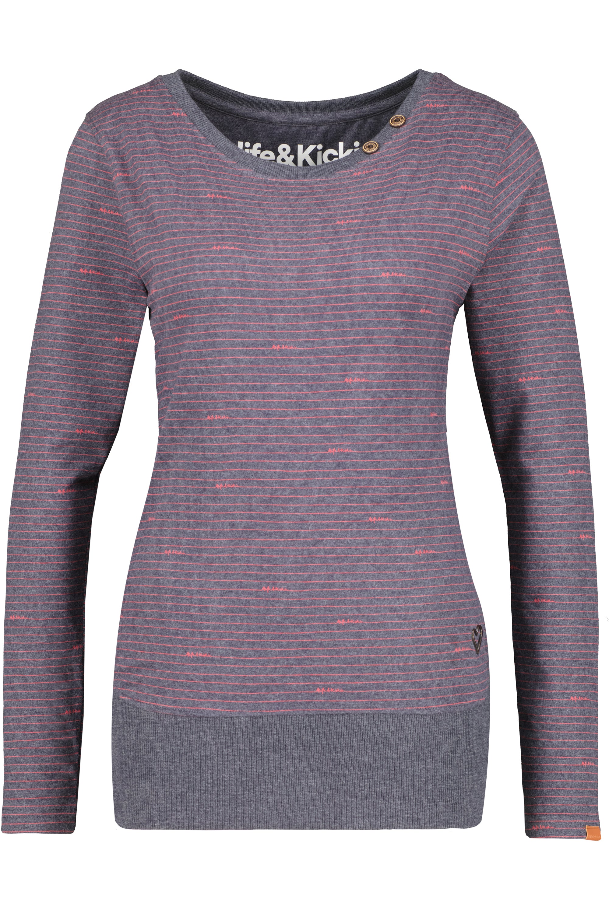 Maritimes Damen Langarmshirt mit Streifen ConnyAK Z Dunkelblau
