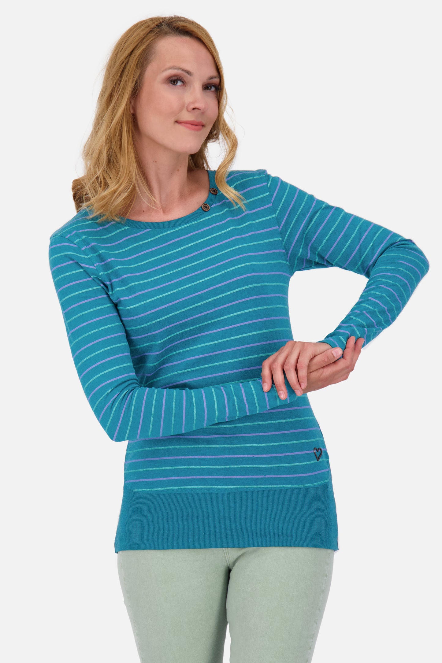 ConnyAK Z Longsleeve - Die perfekte Kombination aus Komfort und Streifen Dunkelgrün