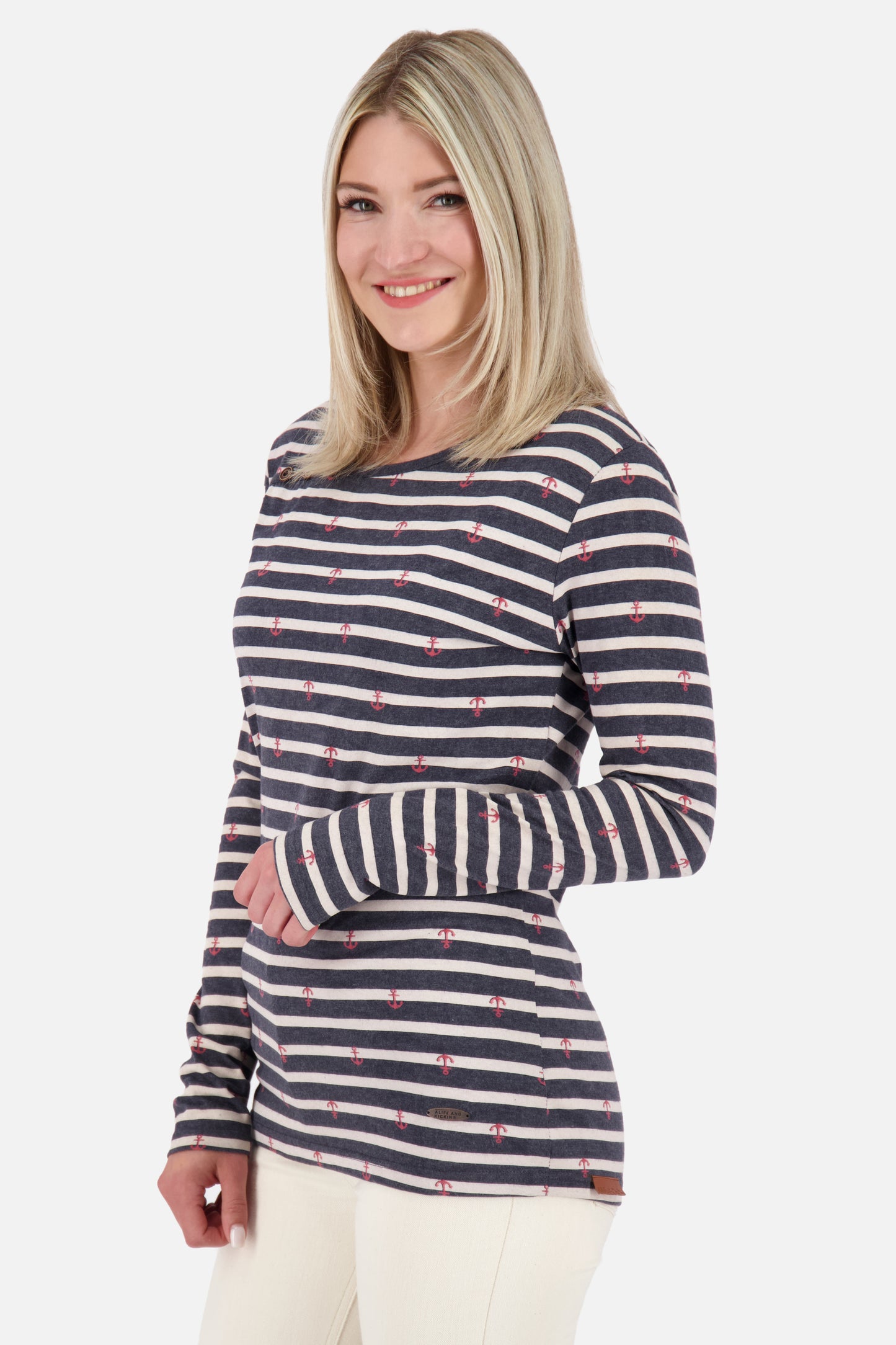 Stilvoll gestreift - Das JanetAK Z Langarmshirt für Damen Dunkelblau