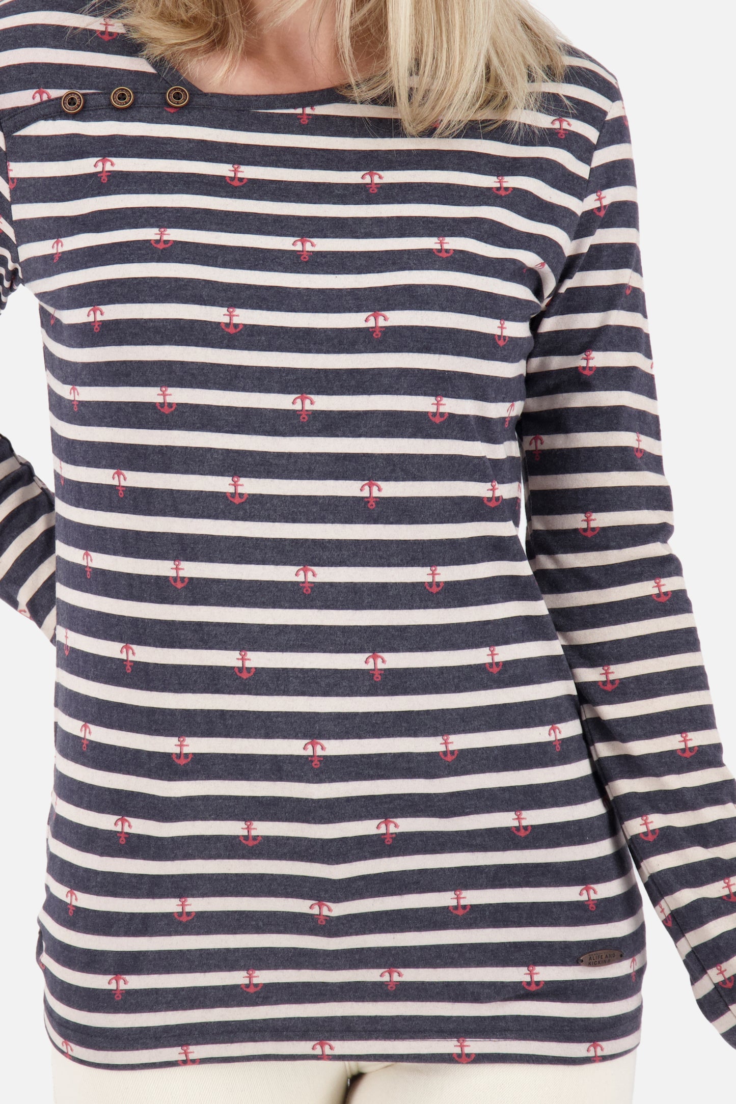 Stilvoll gestreift - Das JanetAK Z Langarmshirt für Damen Dunkelblau